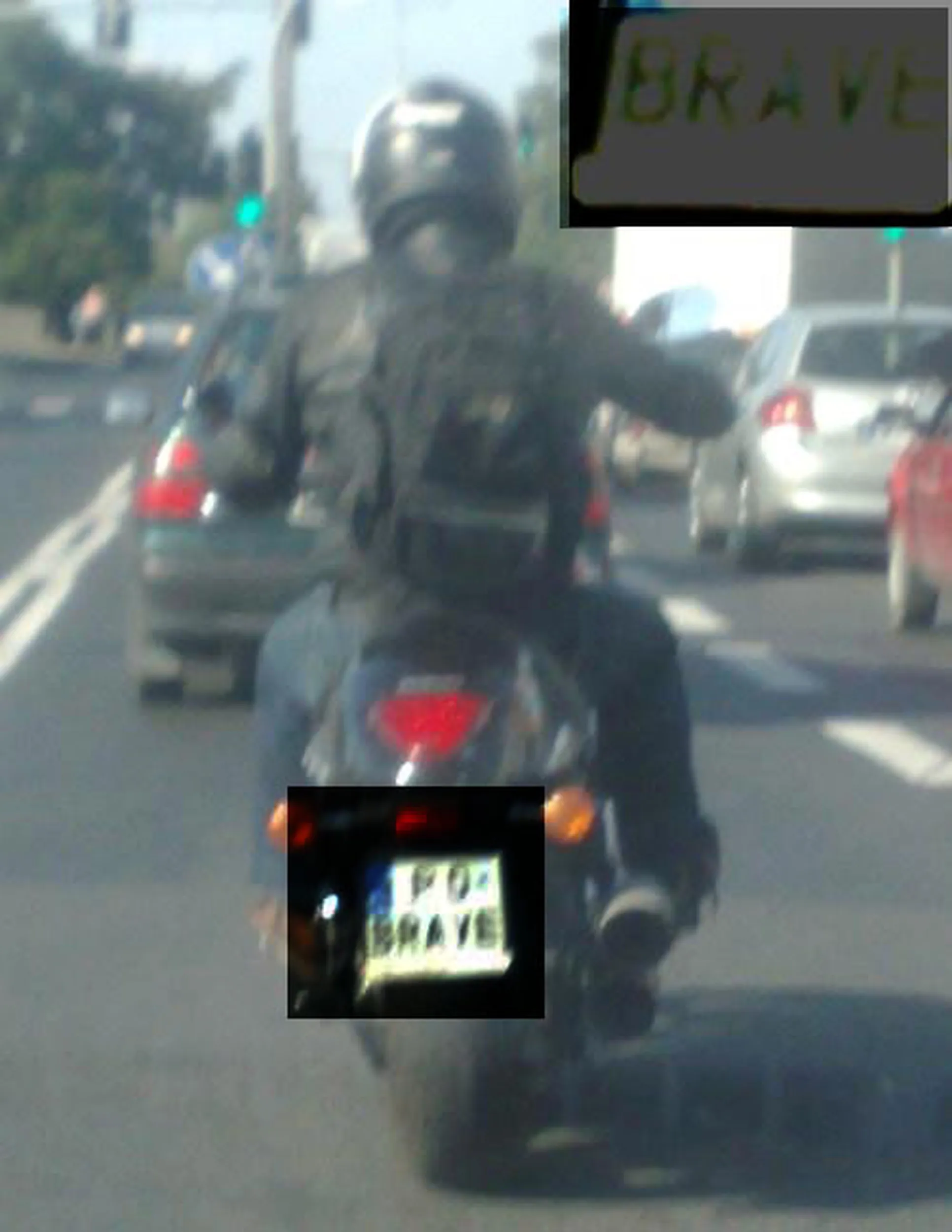 Fajny numer, blacha P0 BRAVE