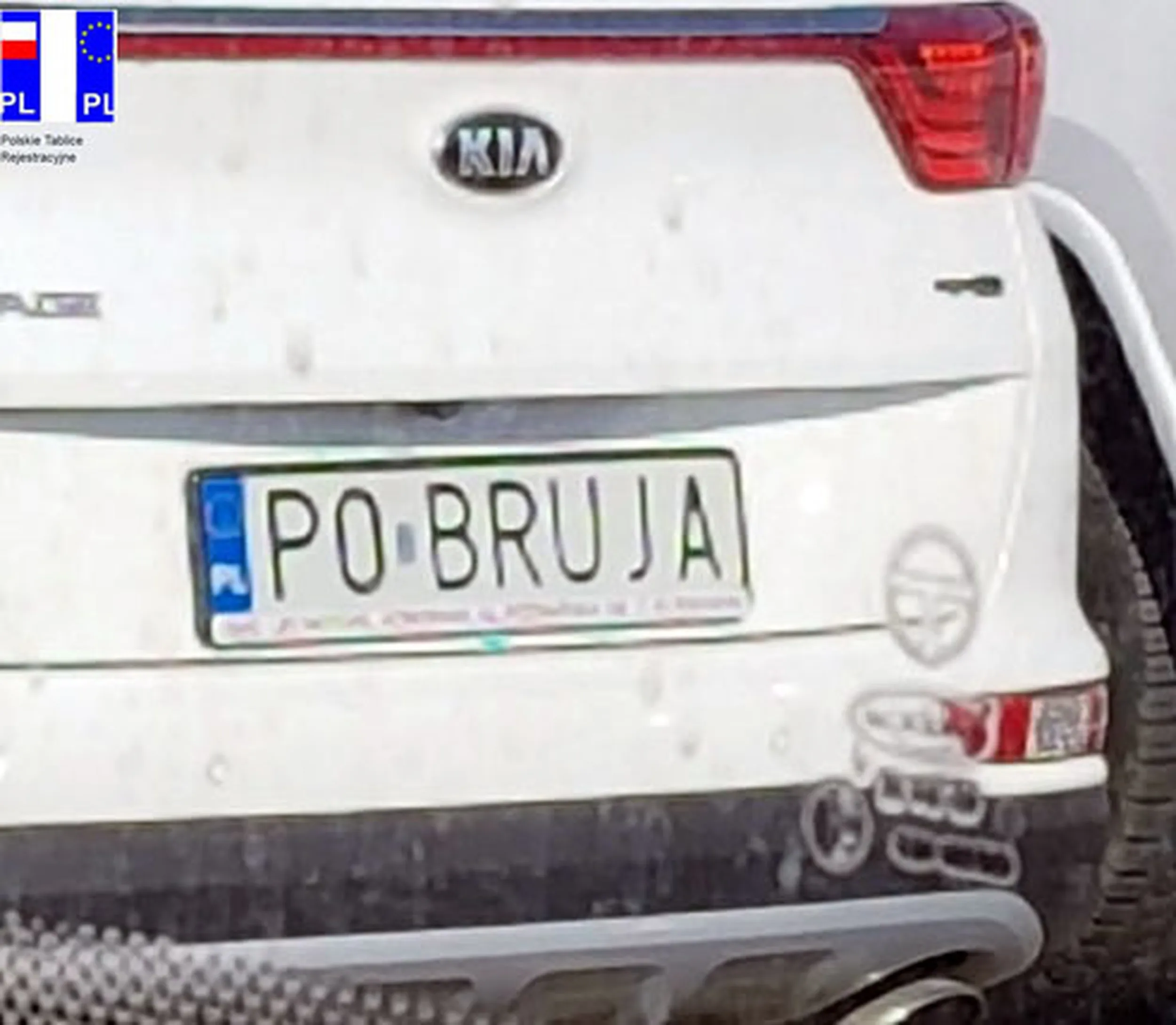 Fajny numer, blacha P0 BRUJA