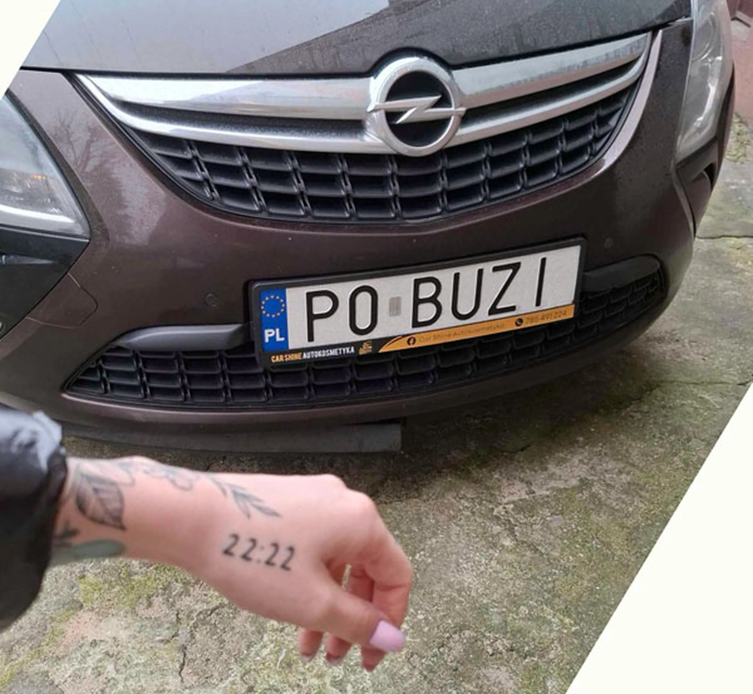 Fajny numer, blacha P0 BUZI