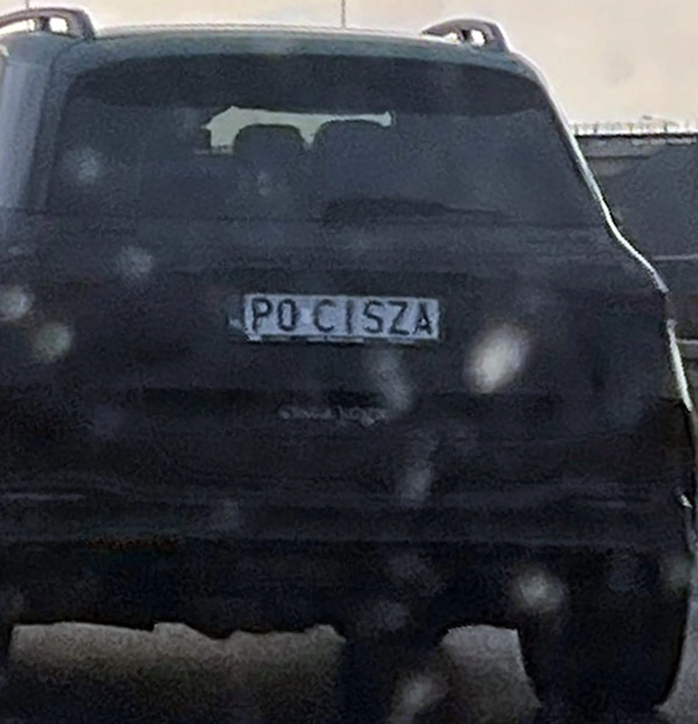 Fajny numer, blacha P0 CISZA