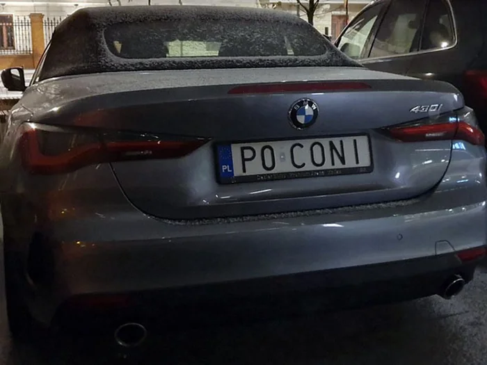 Fajny numer, blacha P0 CONI