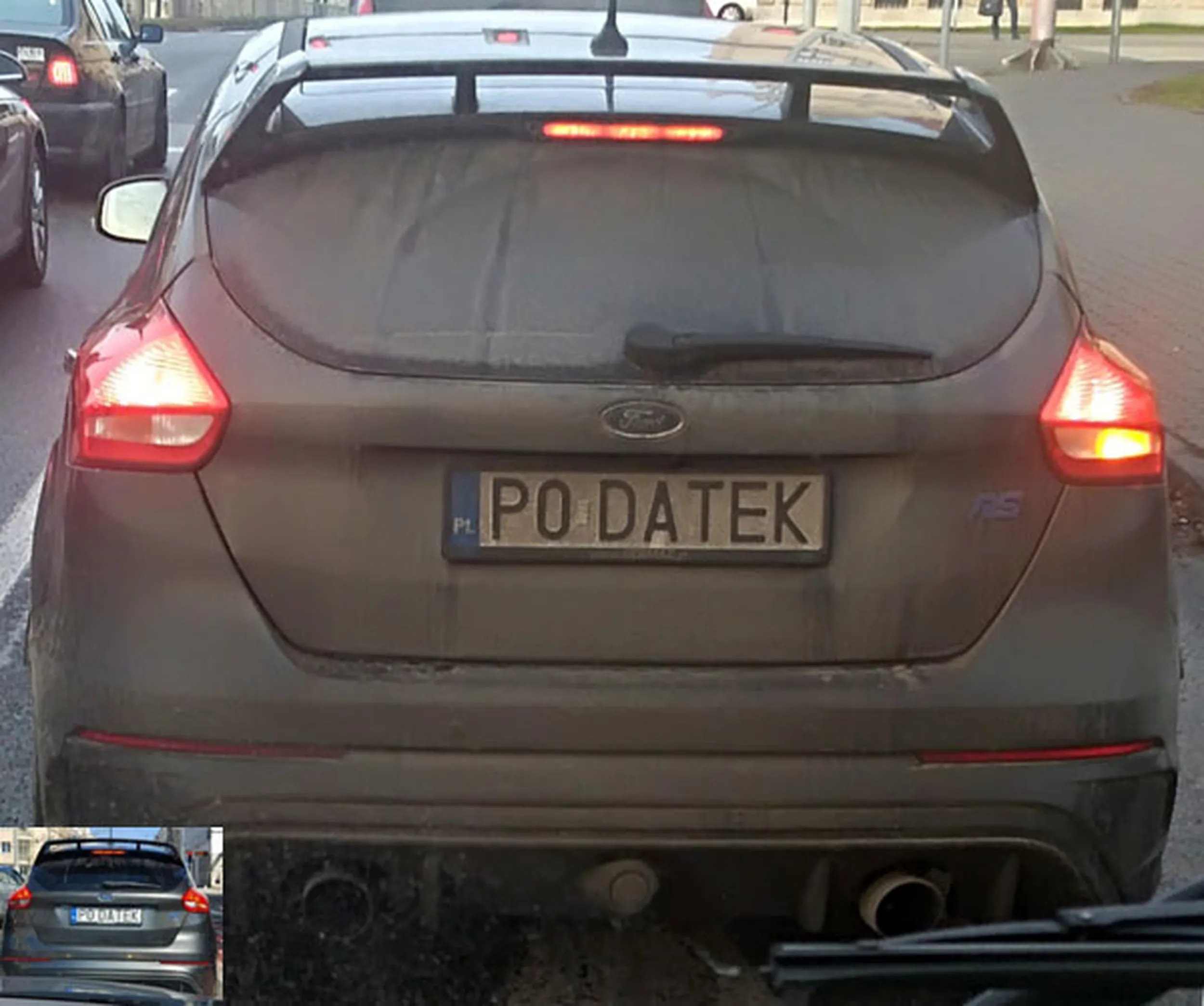 Fajny numer, blacha P0 DATEK