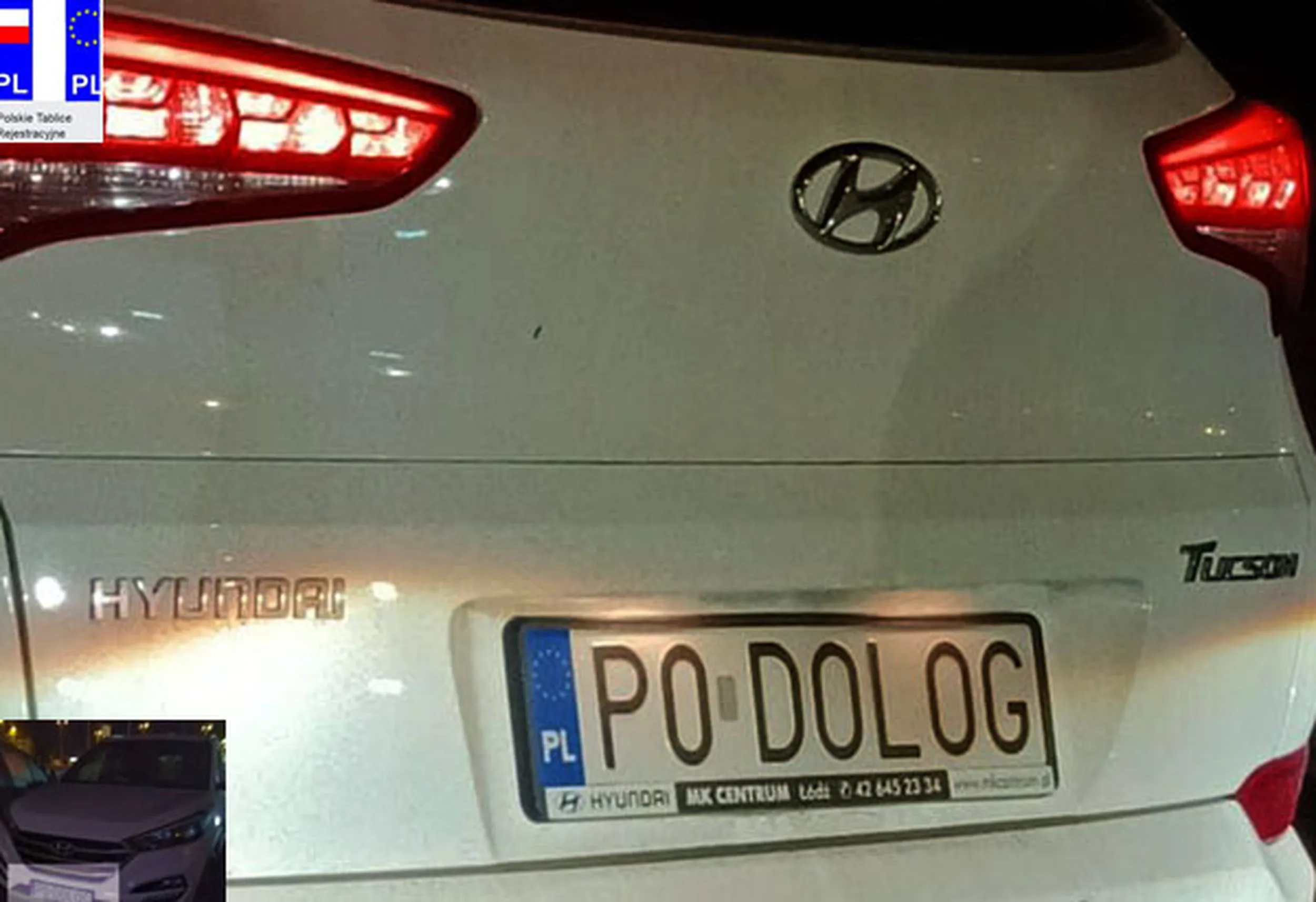 Fajny numer, blacha P0 DOLOG