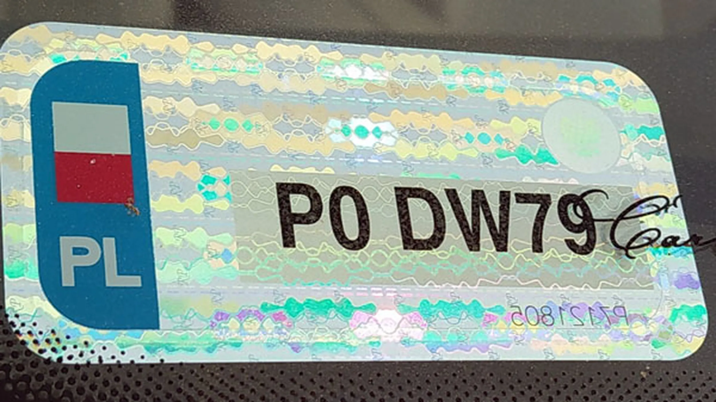 Fajny numer, blacha P0 DW79