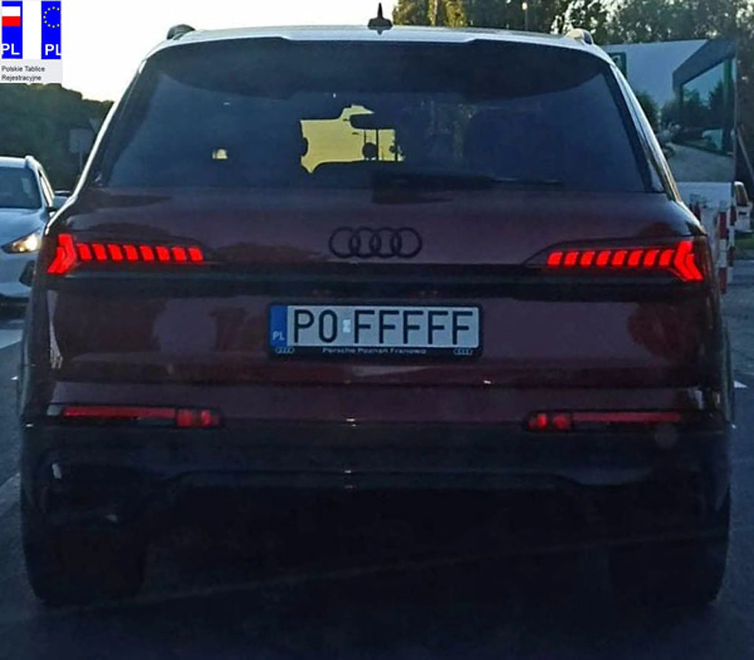 Fajny numer, blacha P0 FFFFF