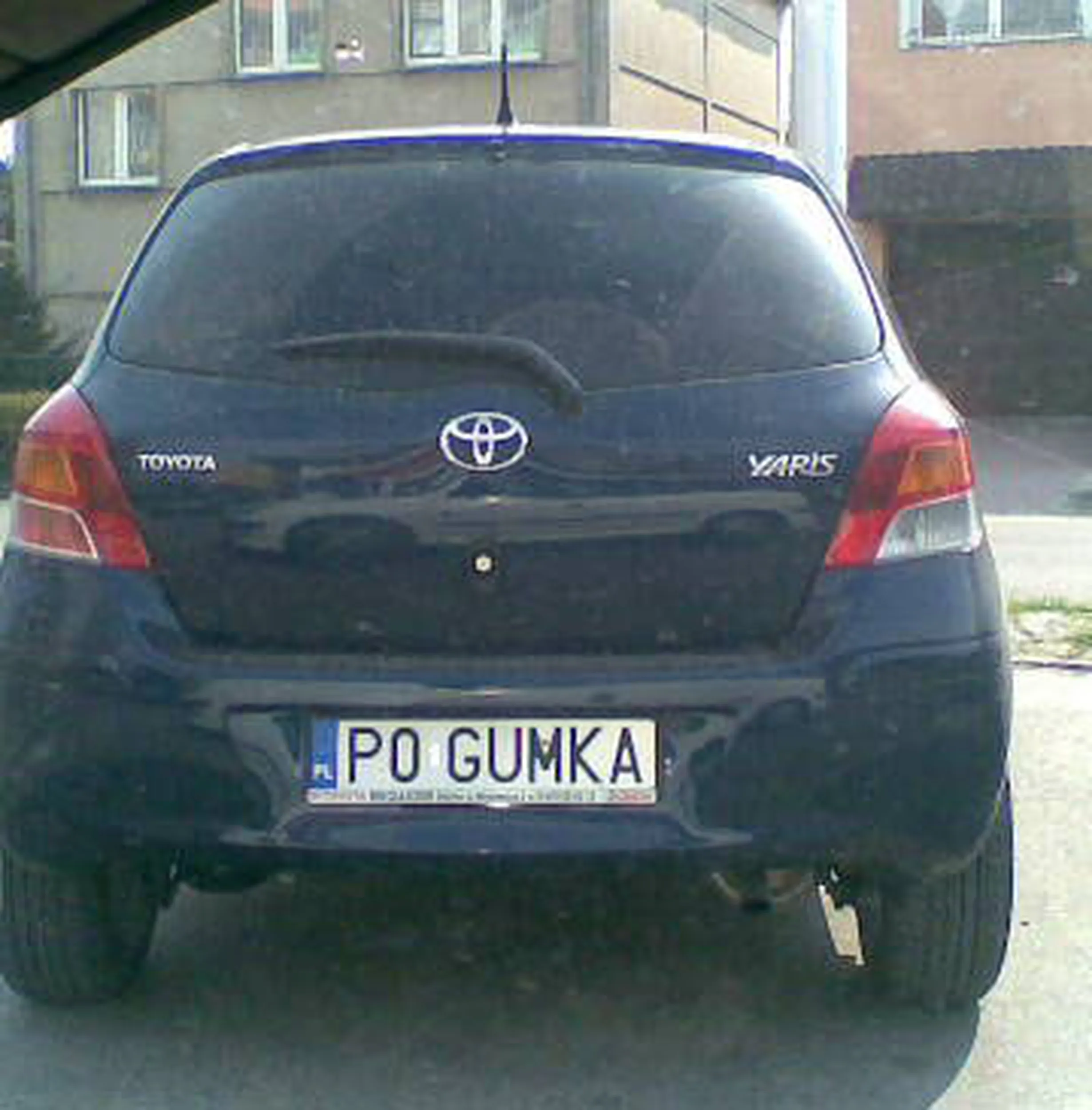 Fajny numer, blacha P0 GUMKA