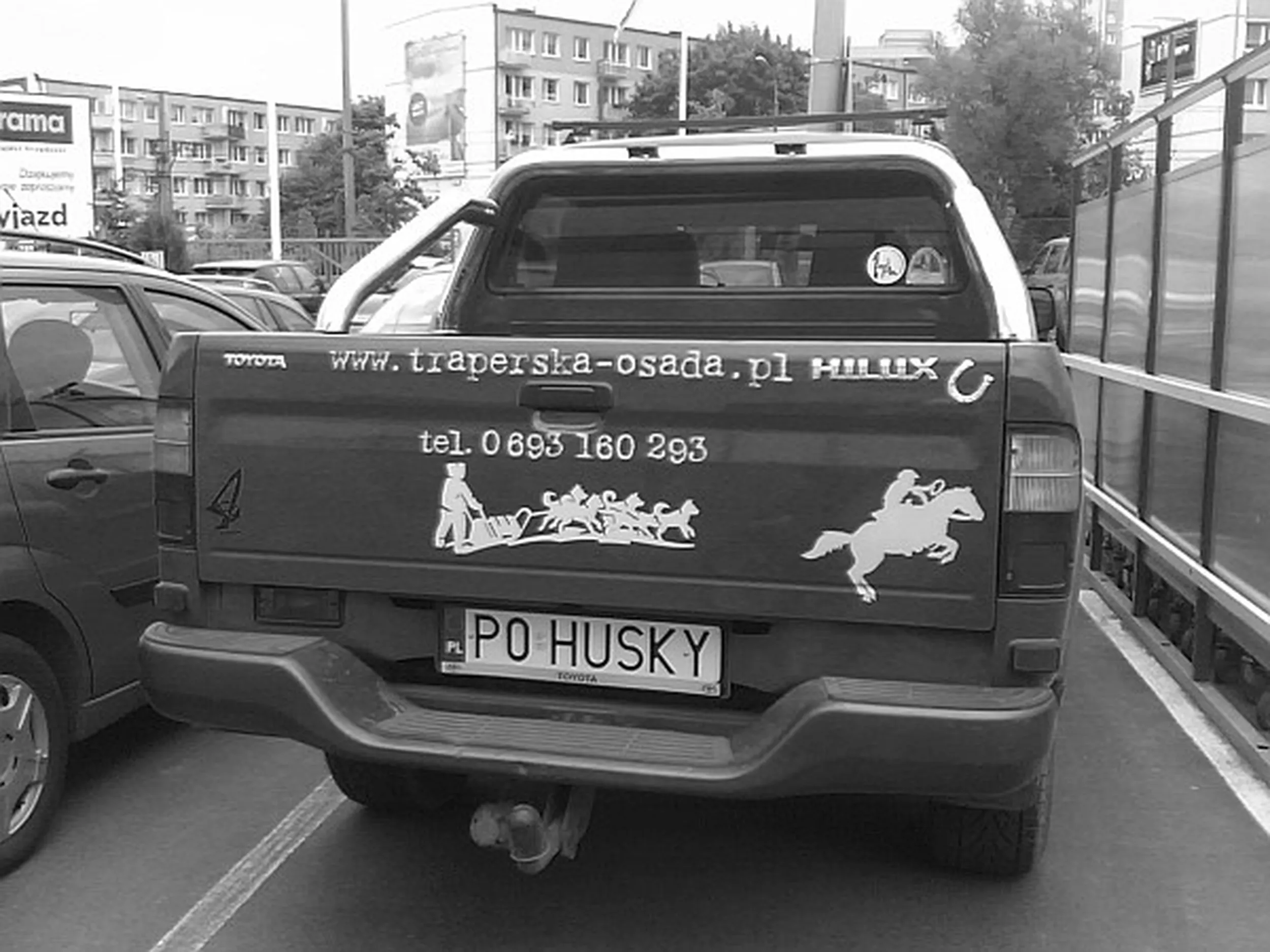 Fajny numer, blacha P0 HUSKY