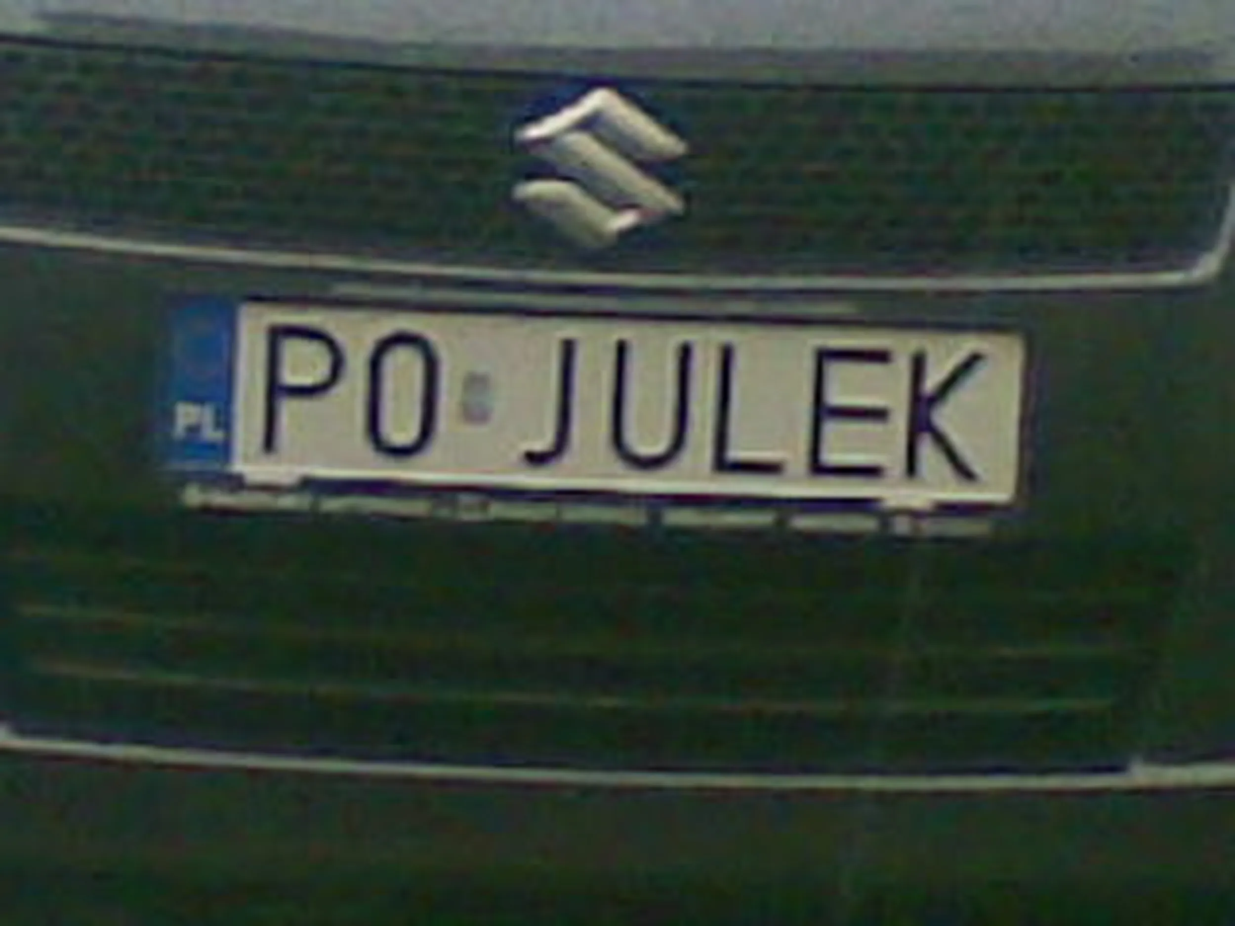 Fajny numer, blacha P0 JULEK