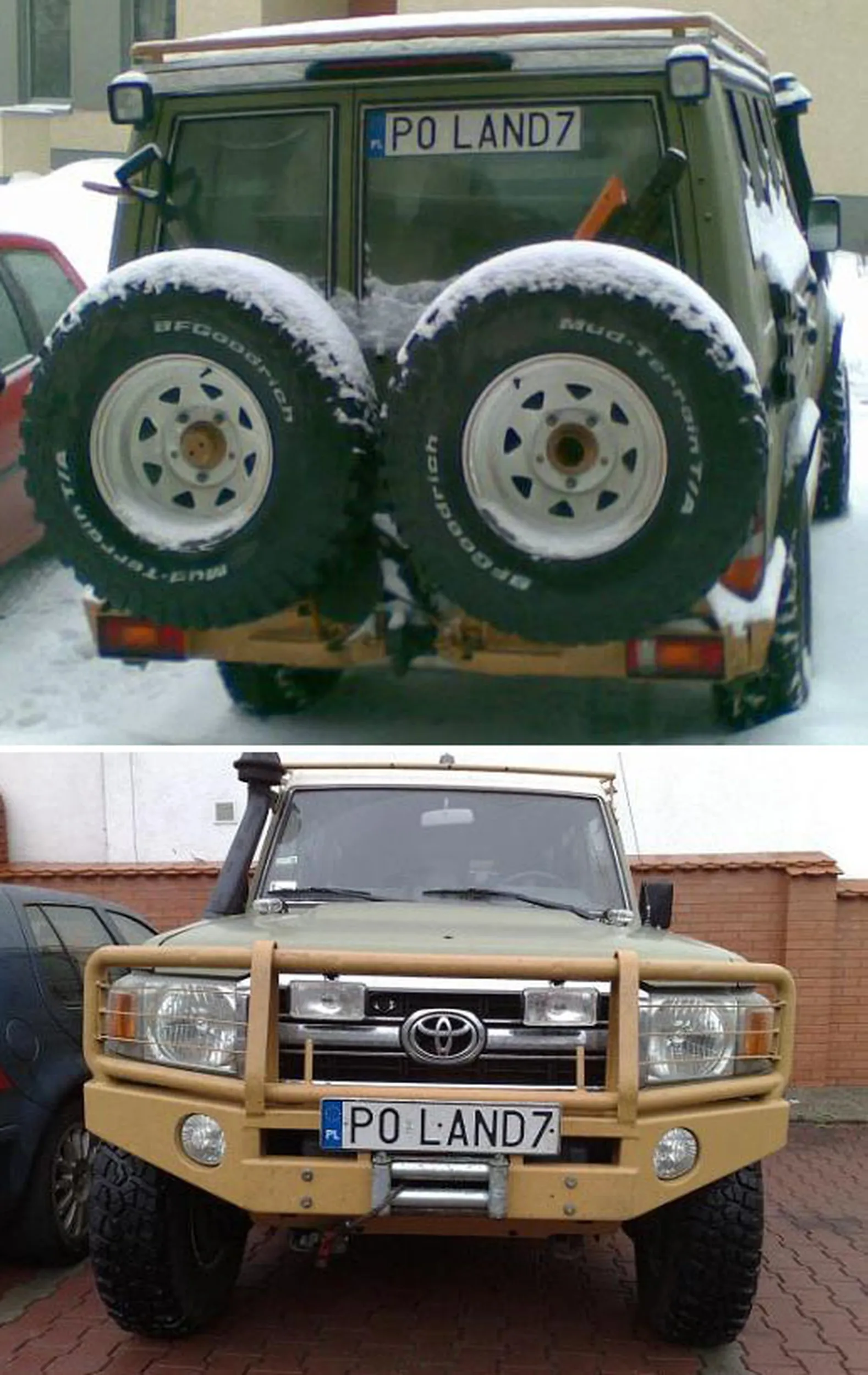 Fajny numer, blacha P0 LAND7