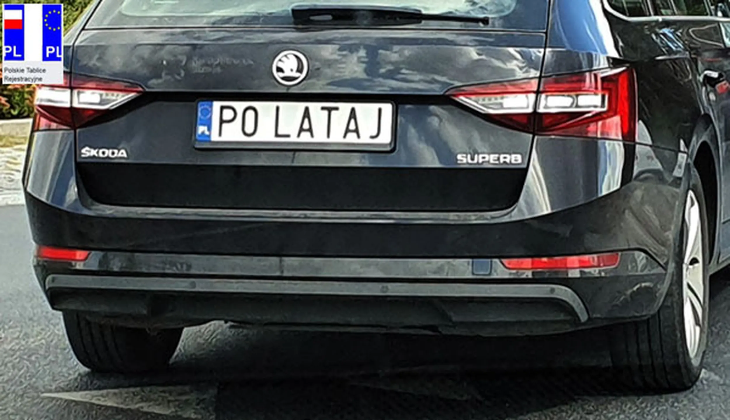 Fajny numer, blacha P0 LATAJ