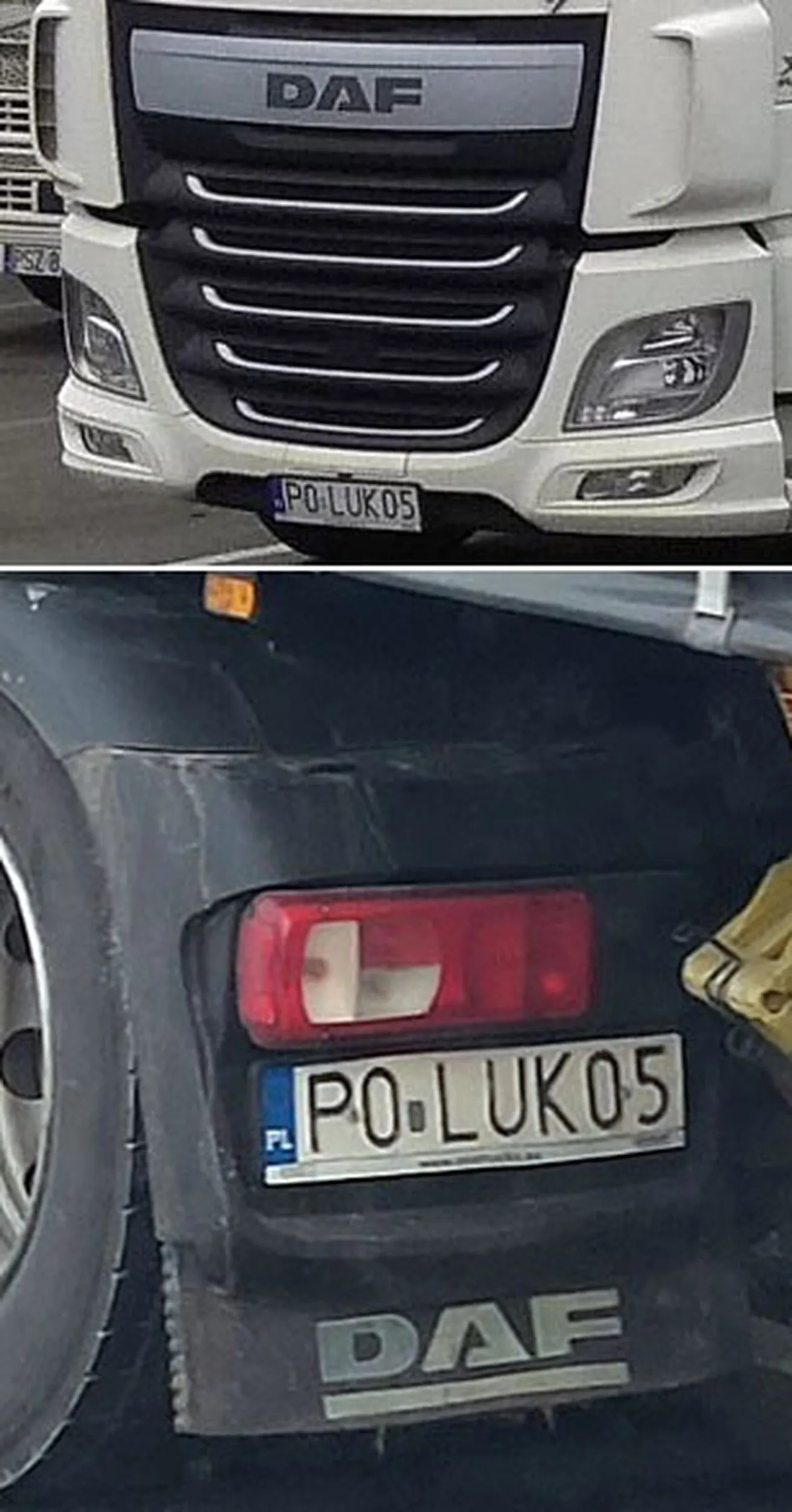 Fajny numer, blacha P0 LUK05