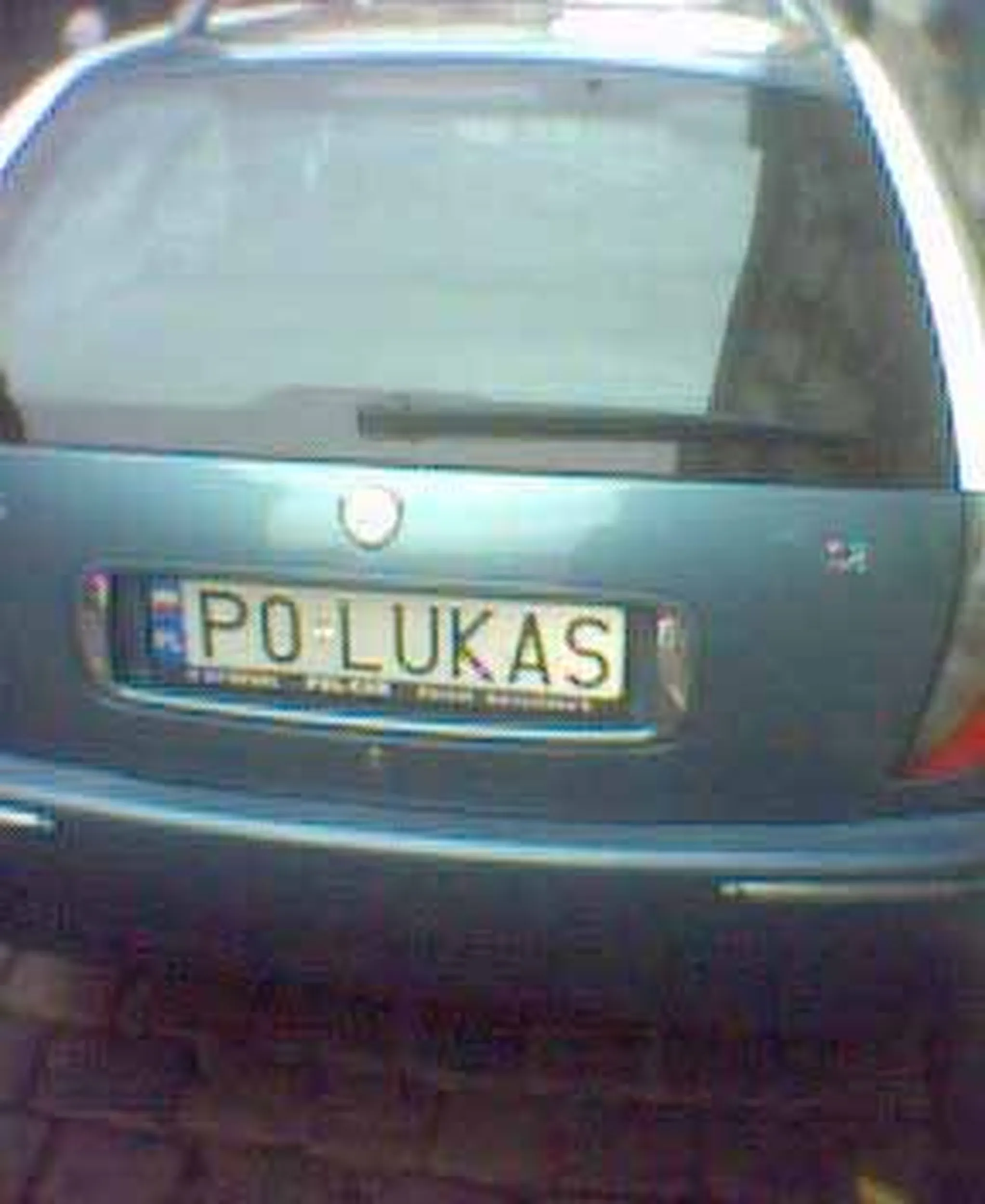Fajny numer, blacha P0 LUKAS