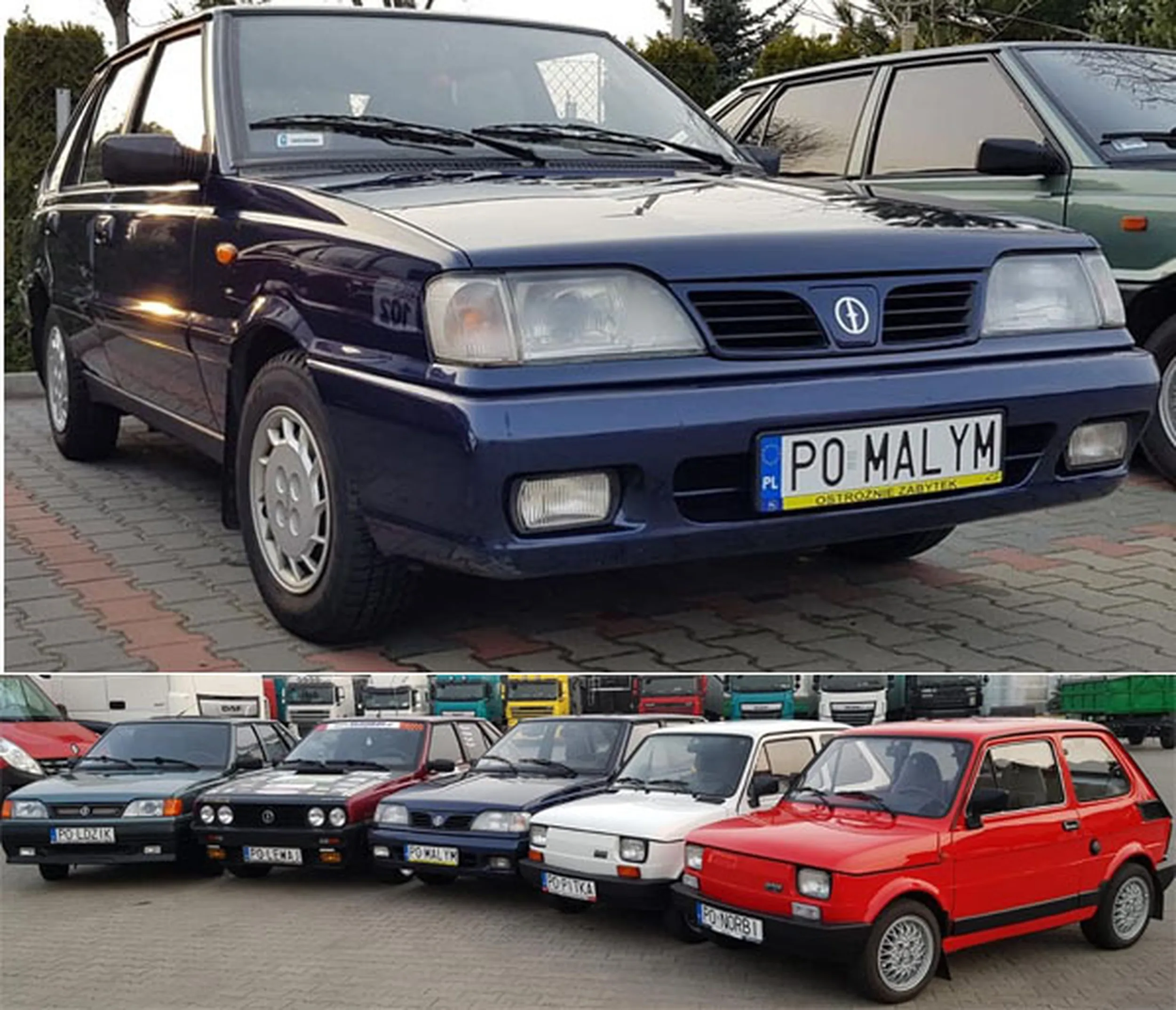 Fajny numer, blacha P0 MALYM