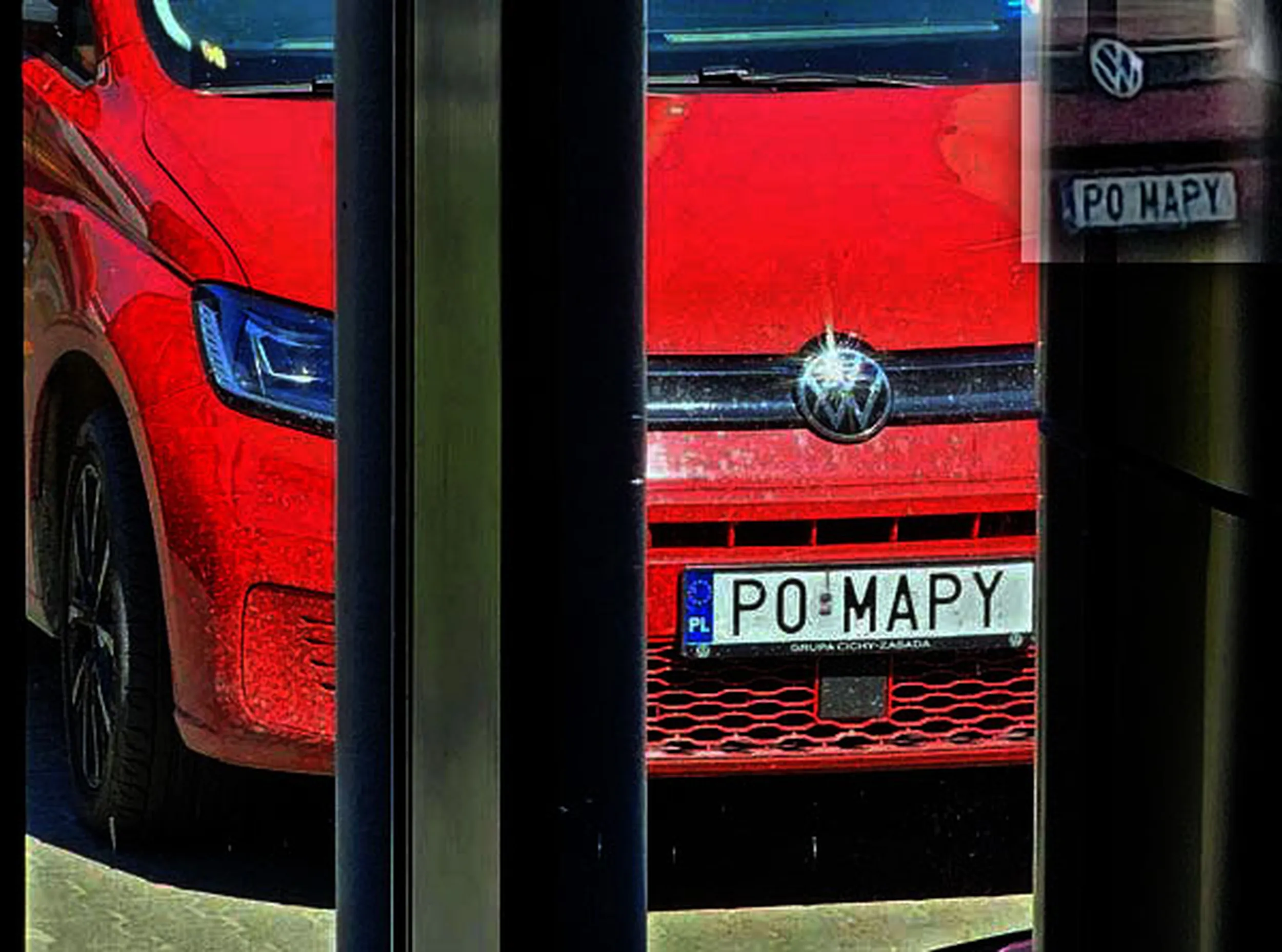 Fajny numer, blacha P0 MAPY