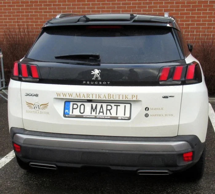 Fajny numer, blacha P0 MARTI