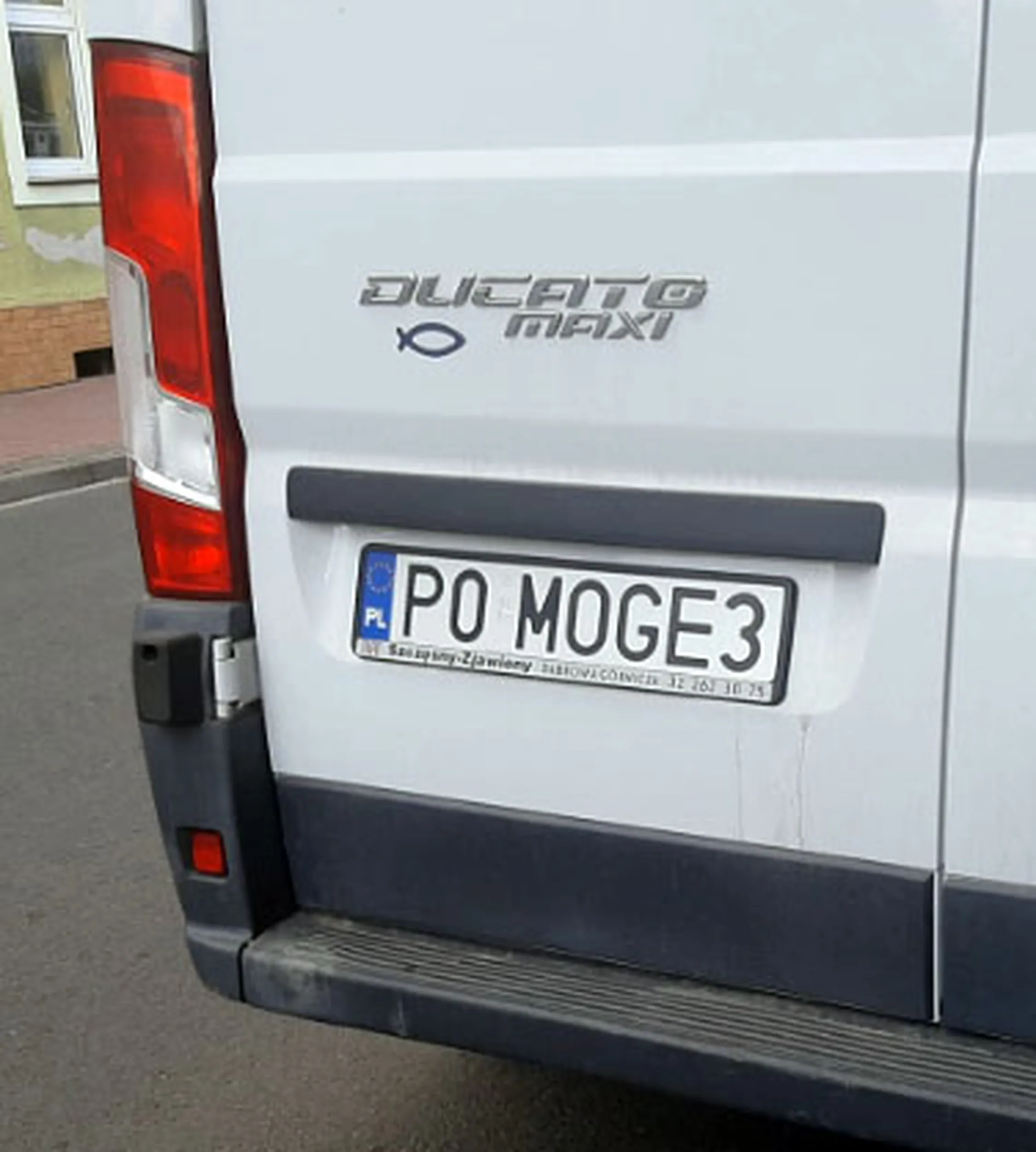 Fajny numer, blacha P0 MOGE3