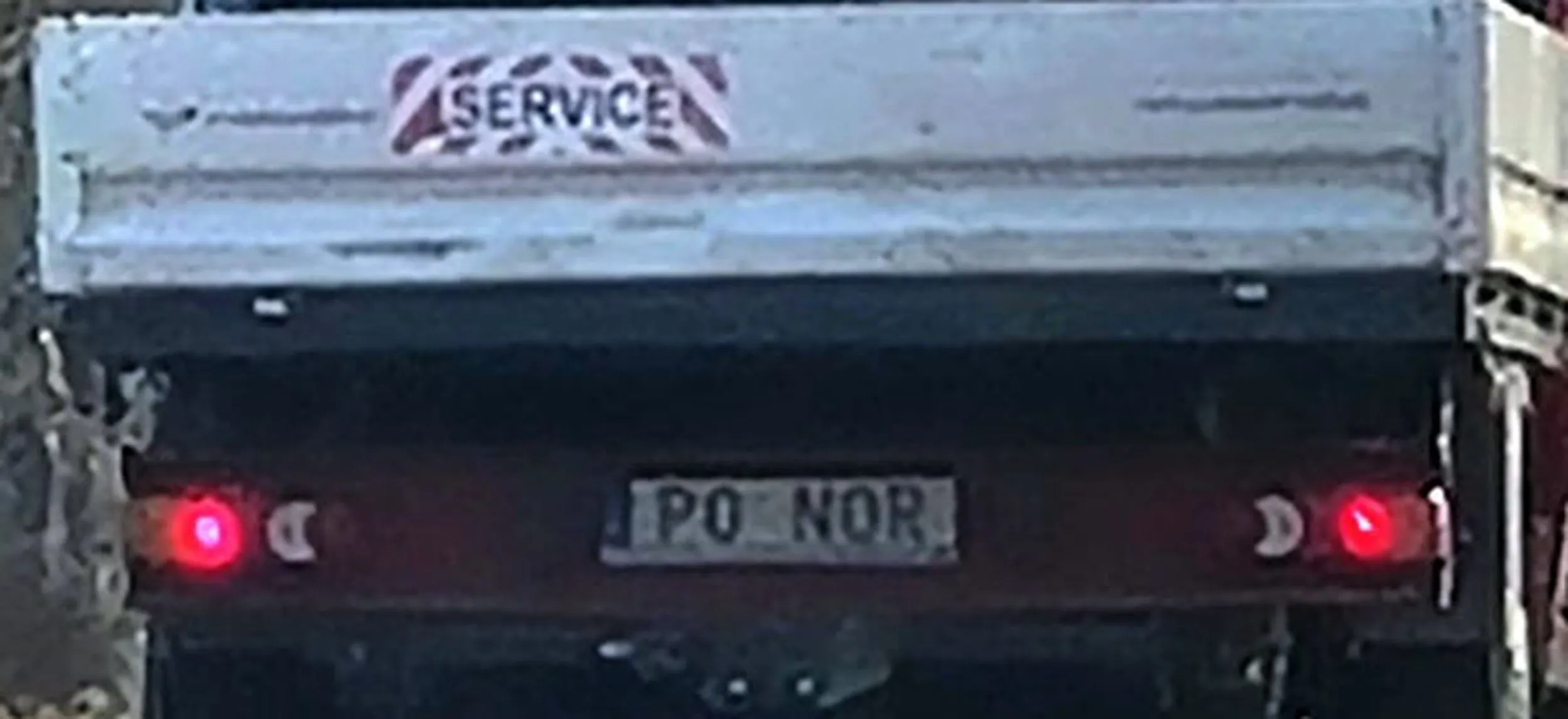 Fajny numer, blacha P0 NOR