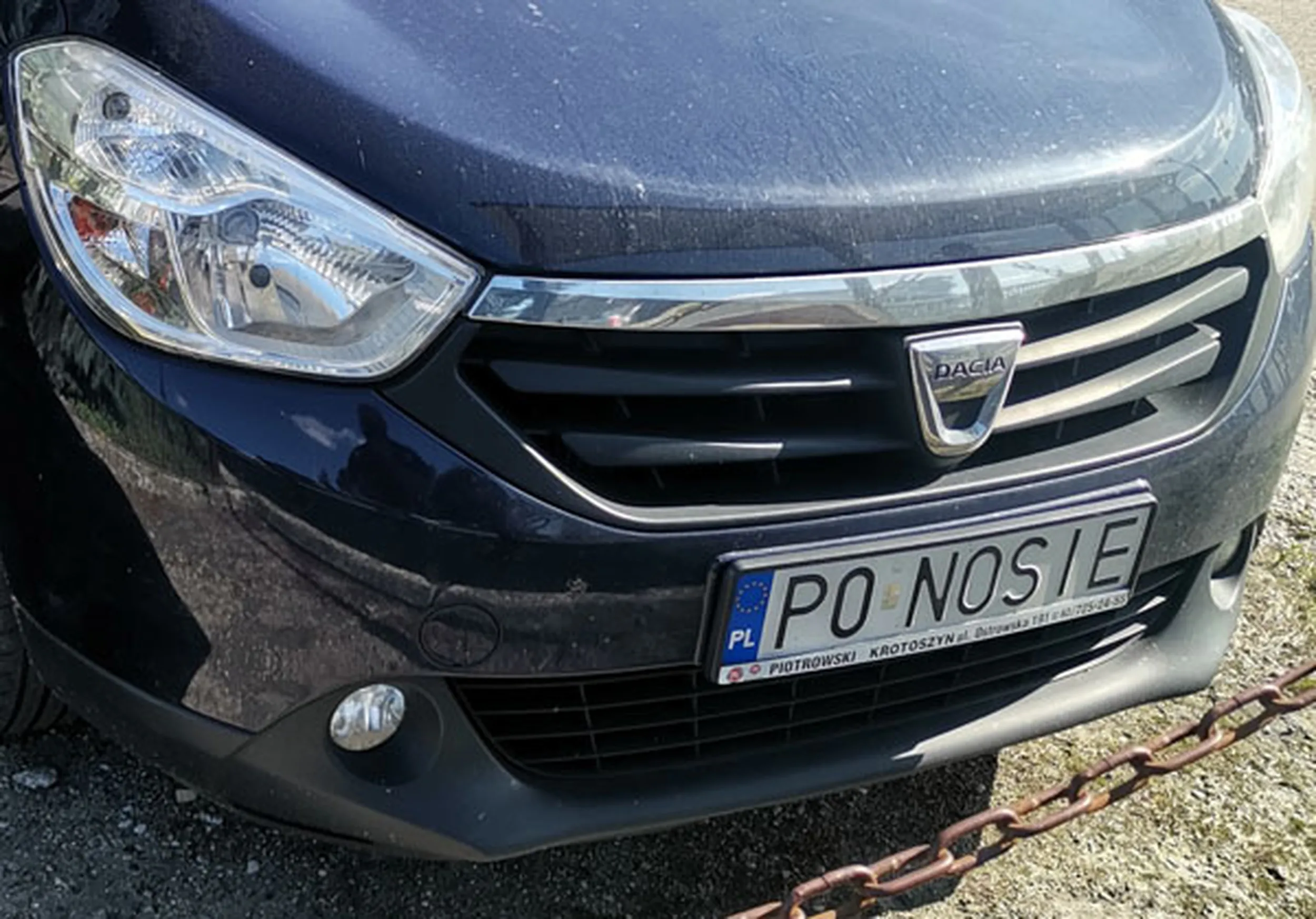 Fajny numer, blacha P0 NOSIE