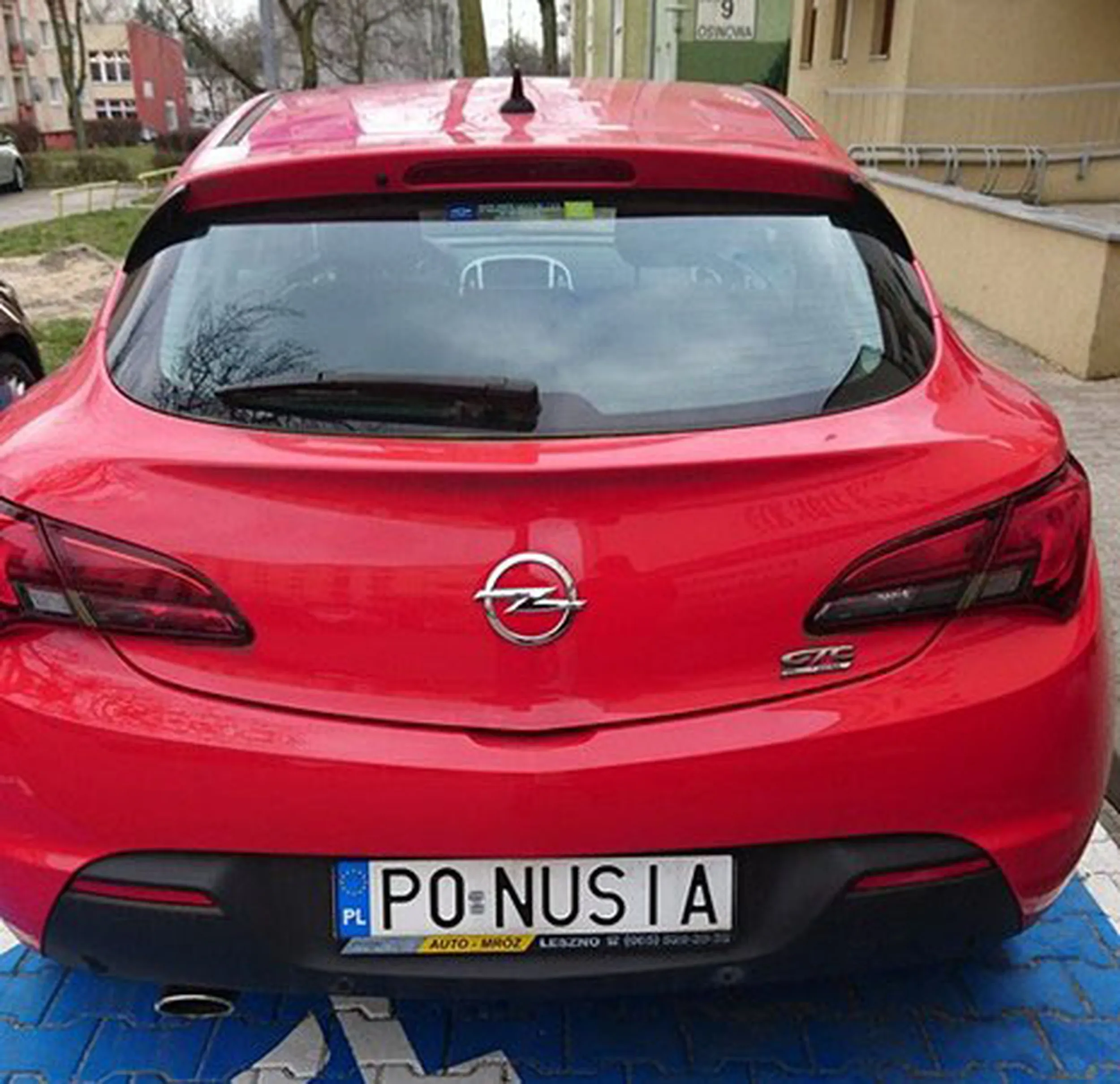 Fajny numer, blacha P0 NUSIA