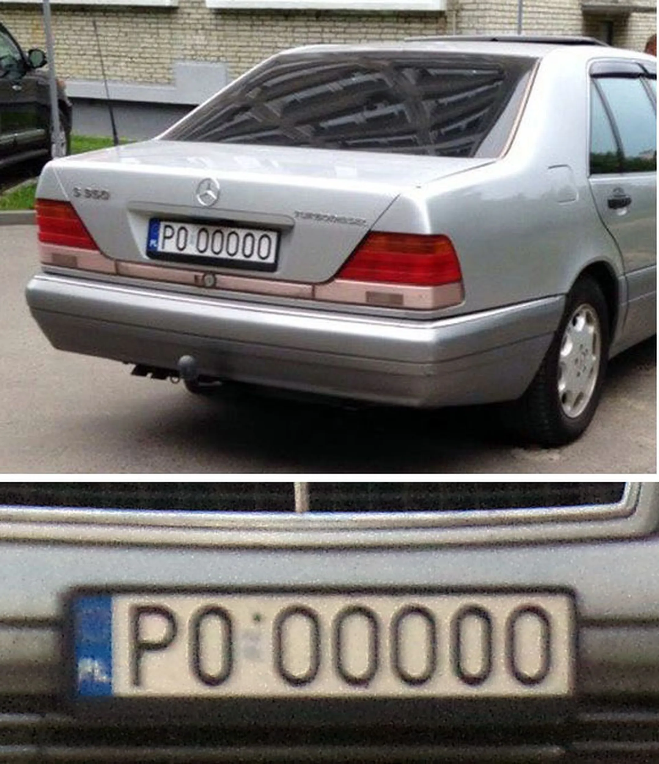 Fajny numer, blacha P0 OOO0O