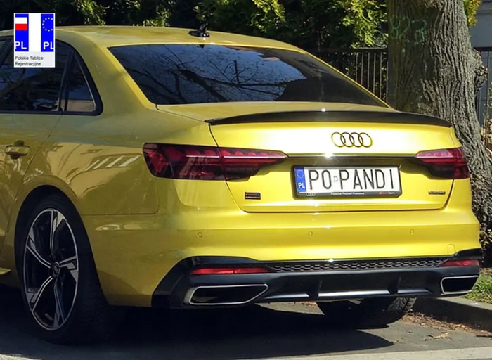 Fajny numer, blacha P0 PANDI