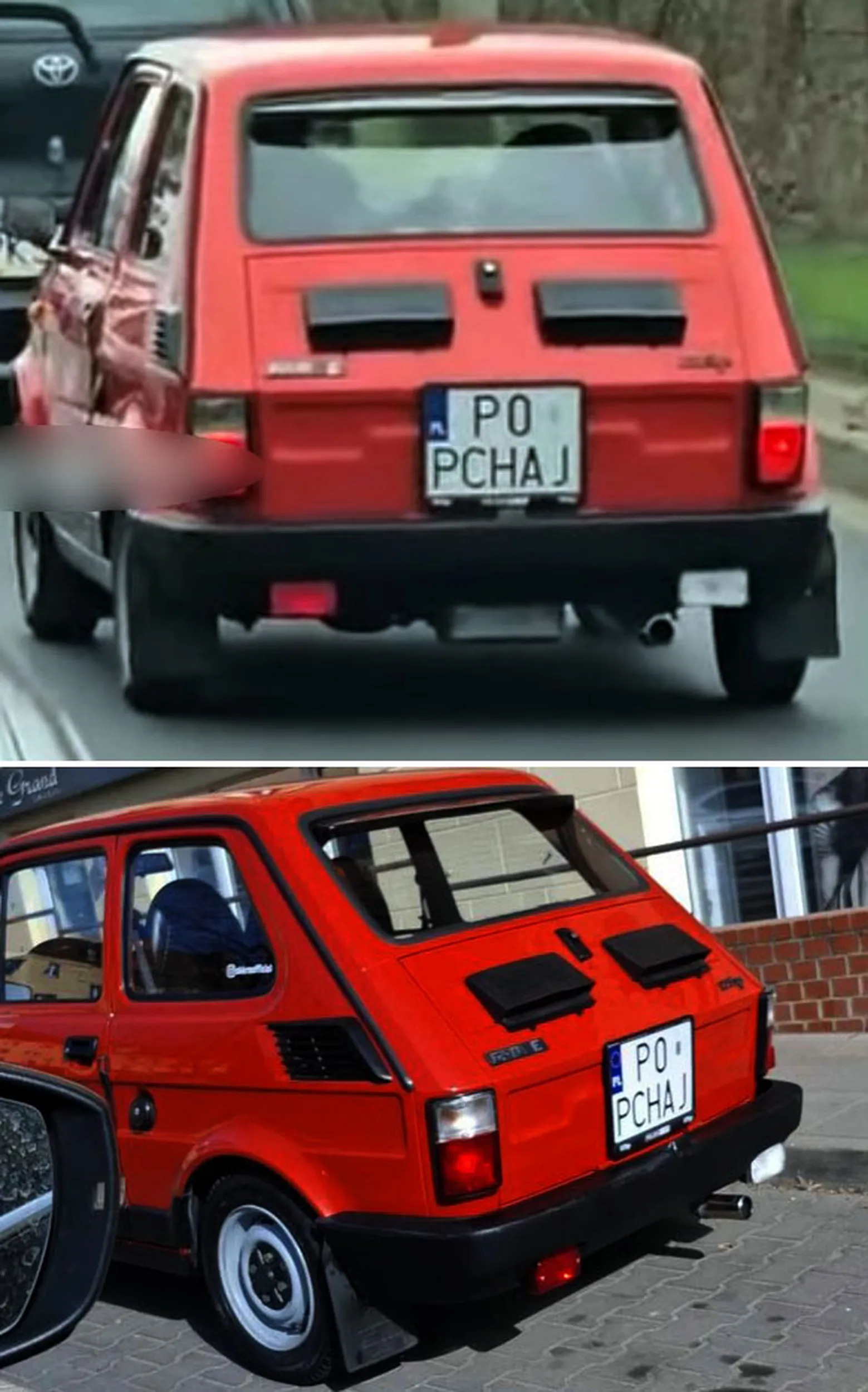 Fajny numer, blacha P0 PCHAJ