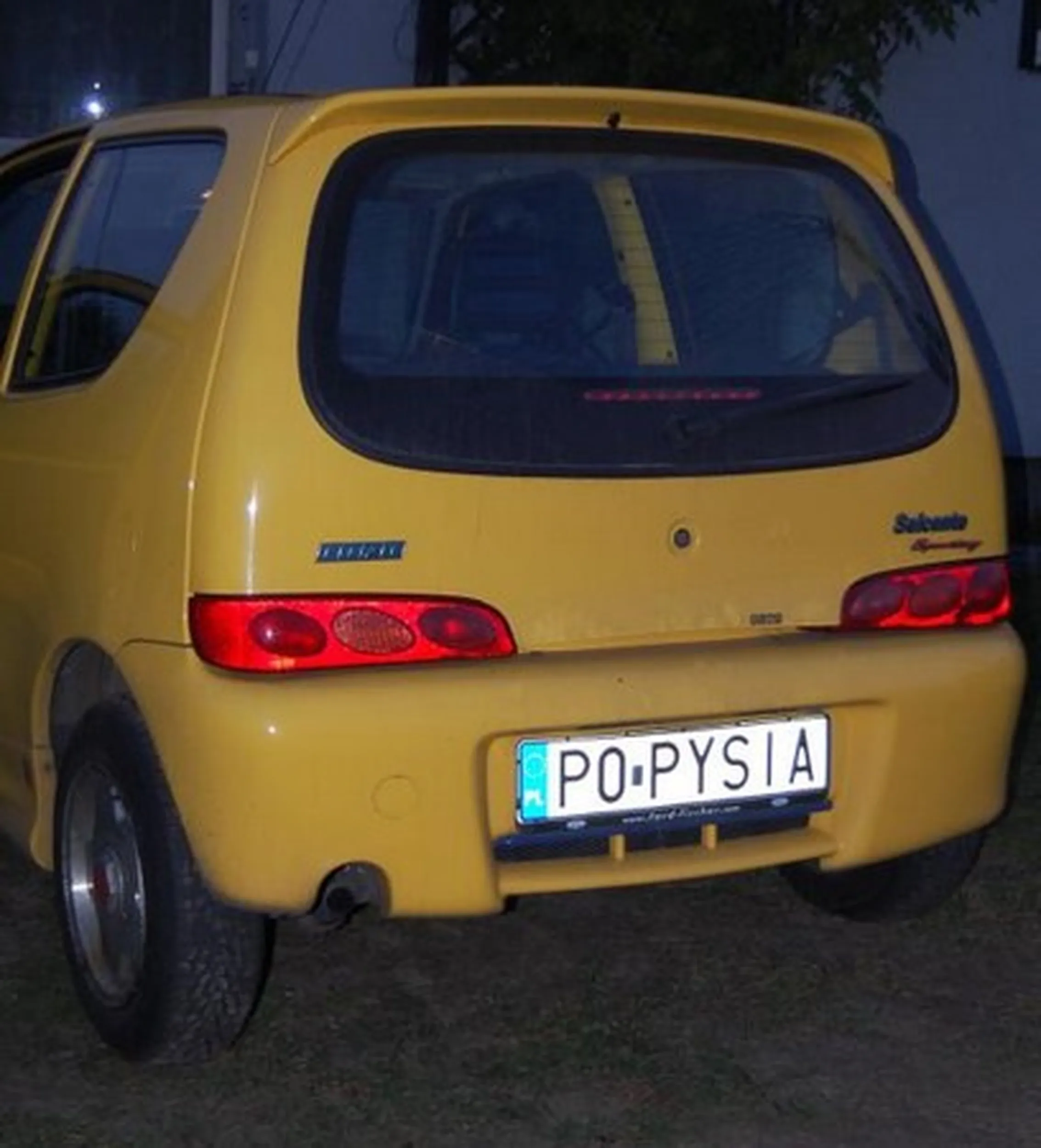 Fajny numer, blacha P0 PYSIA