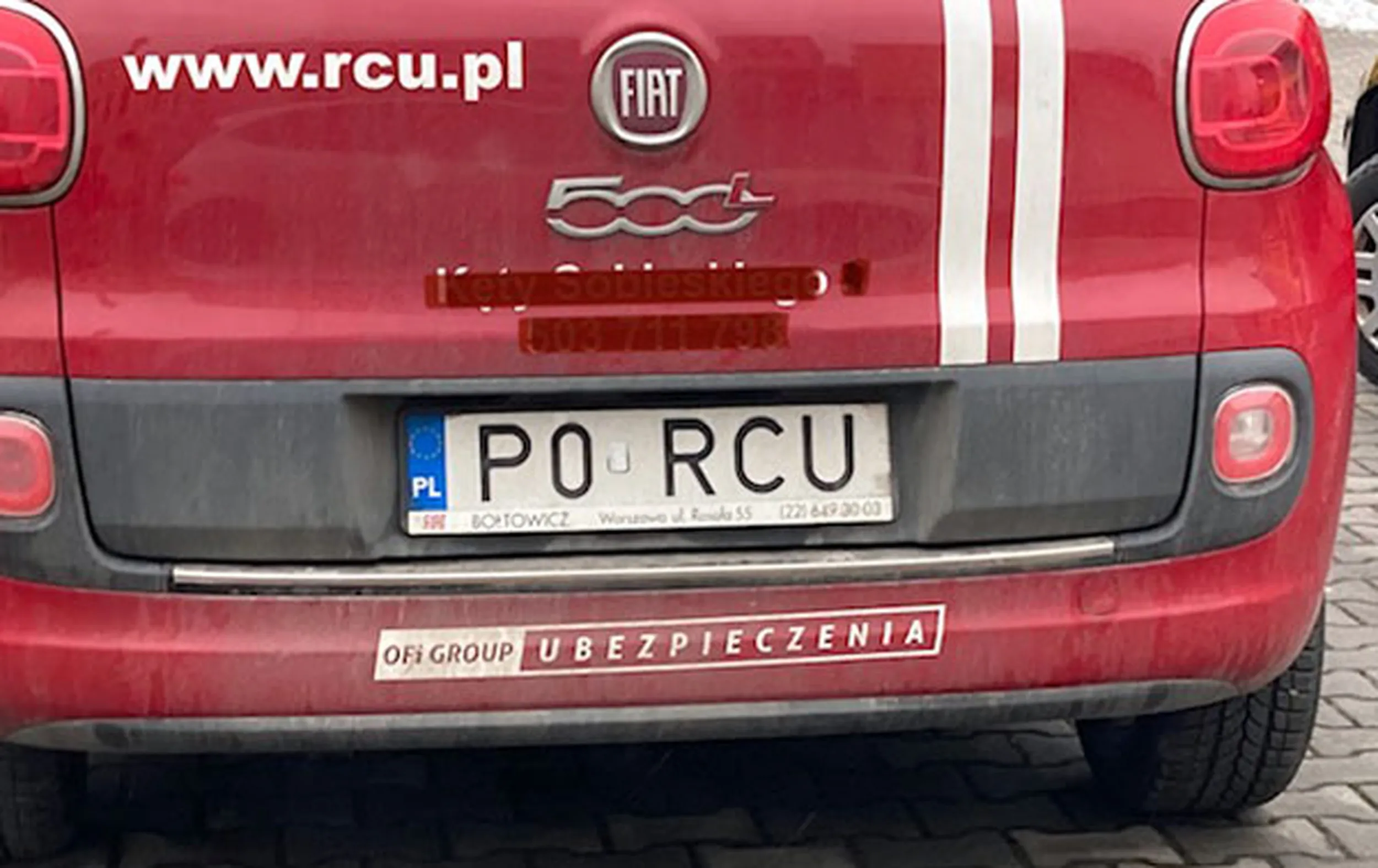 Fajny numer, blacha P0 RCU