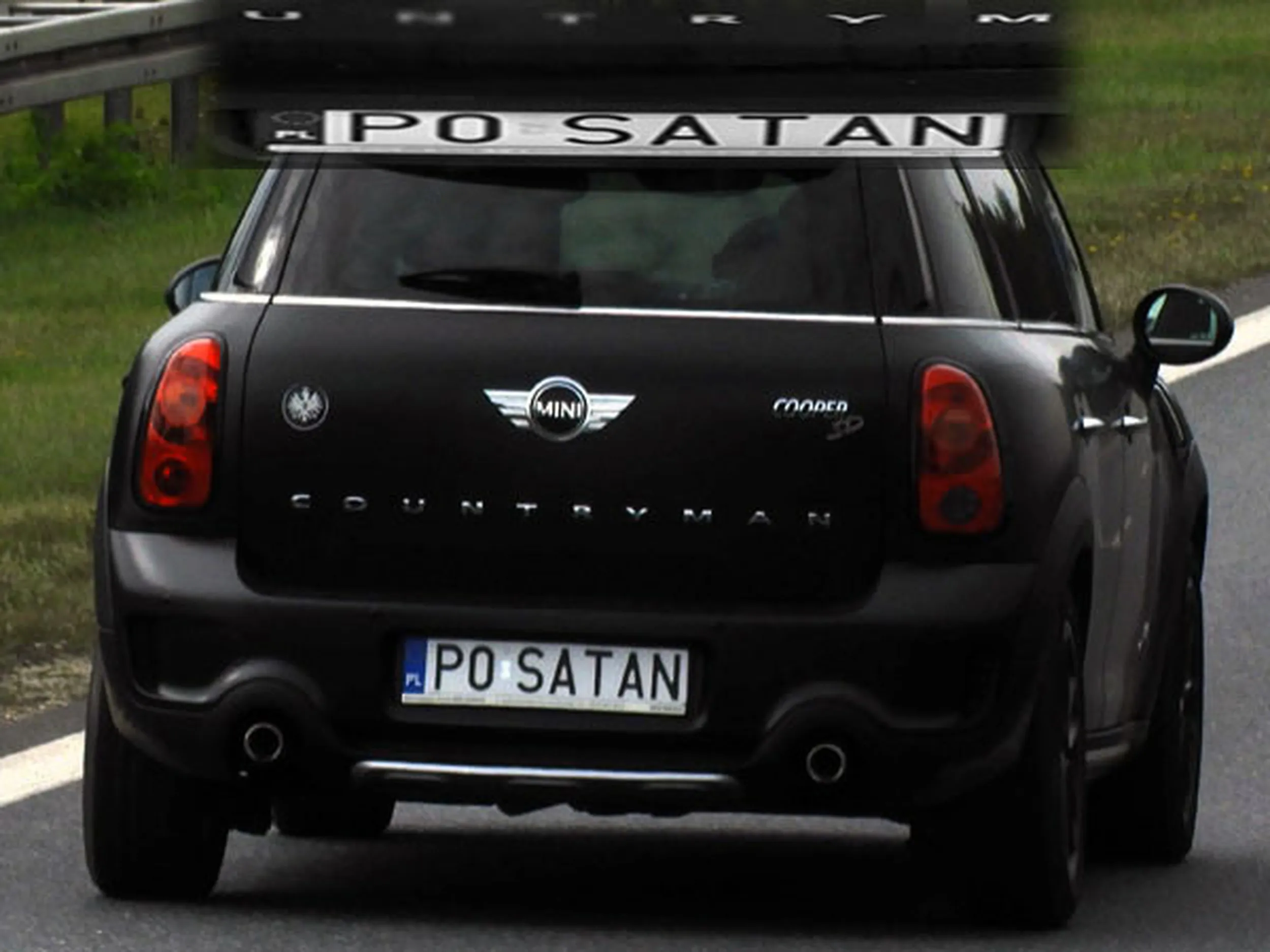 Fajny numer, blacha P0 SATAN