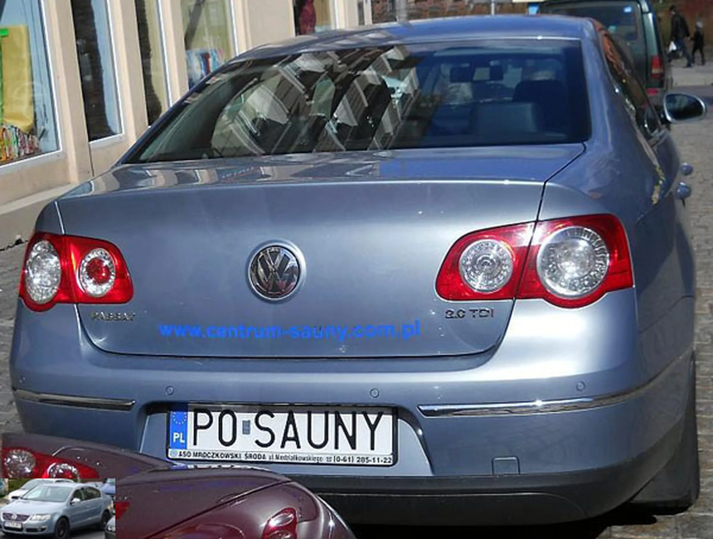 Fajny numer, blacha P0 SAUNY