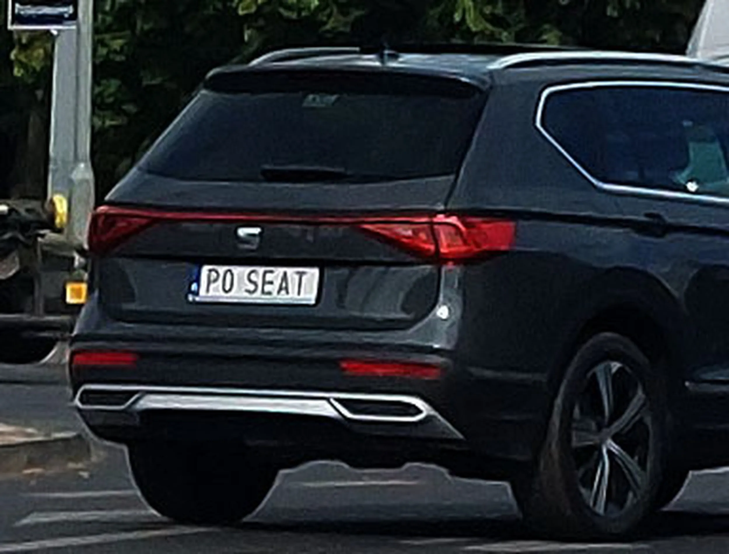 Fajny numer, blacha P0 SEAT