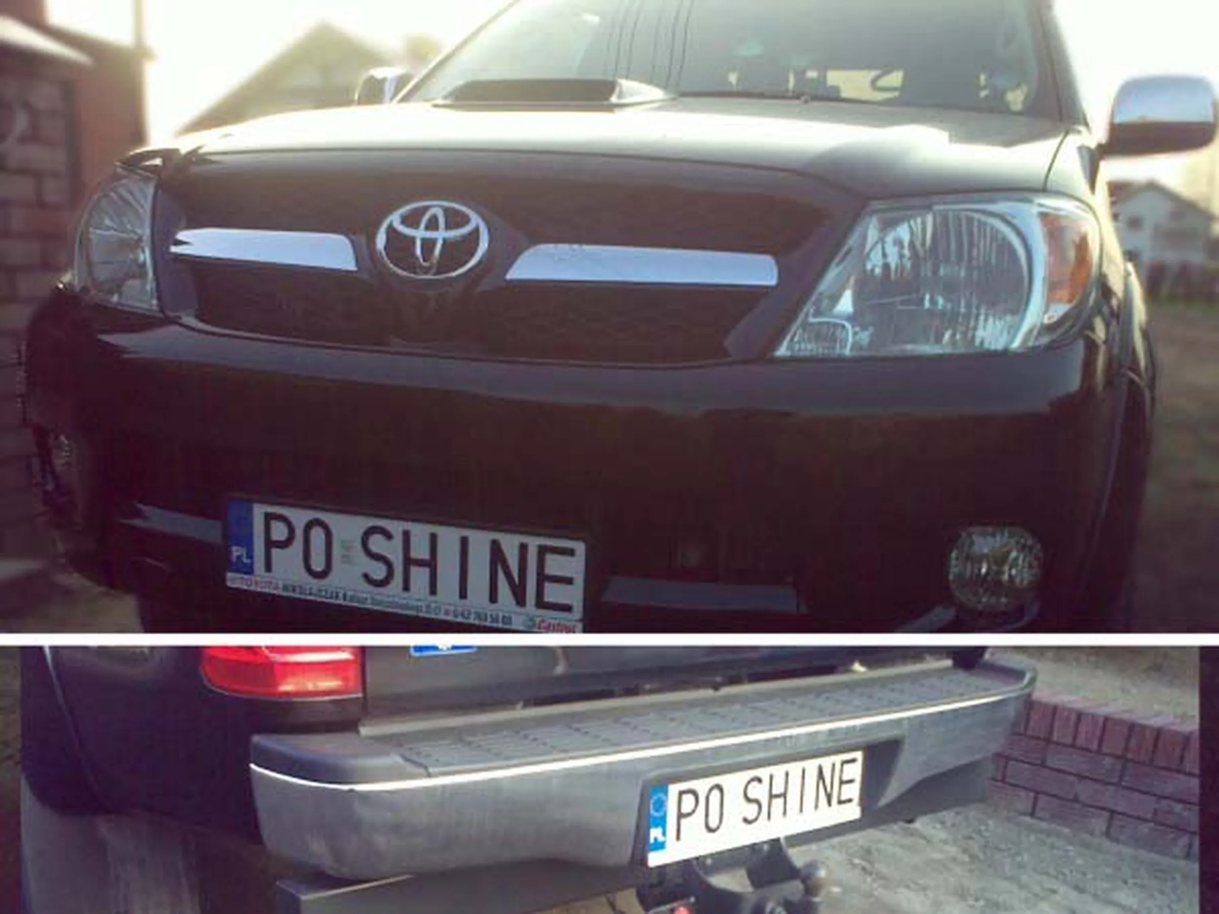 Fajny numer, blacha P0 SHINE