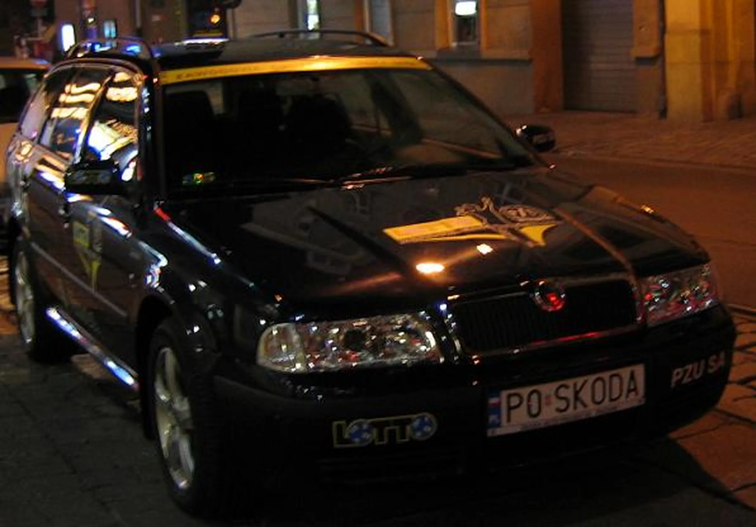 Fajny numer, blacha P0 SKODA