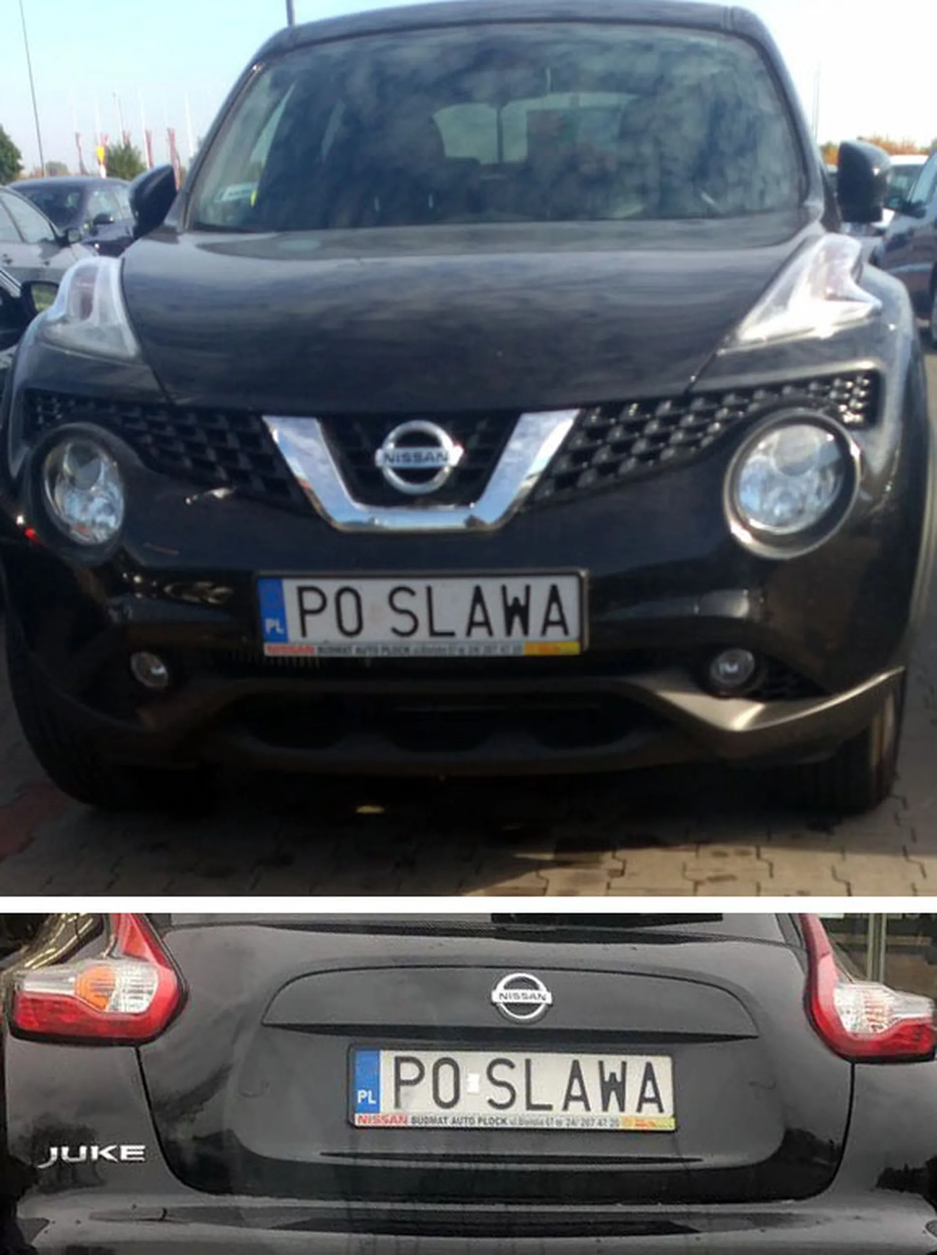 Fajny numer, blacha P0 SLAWA