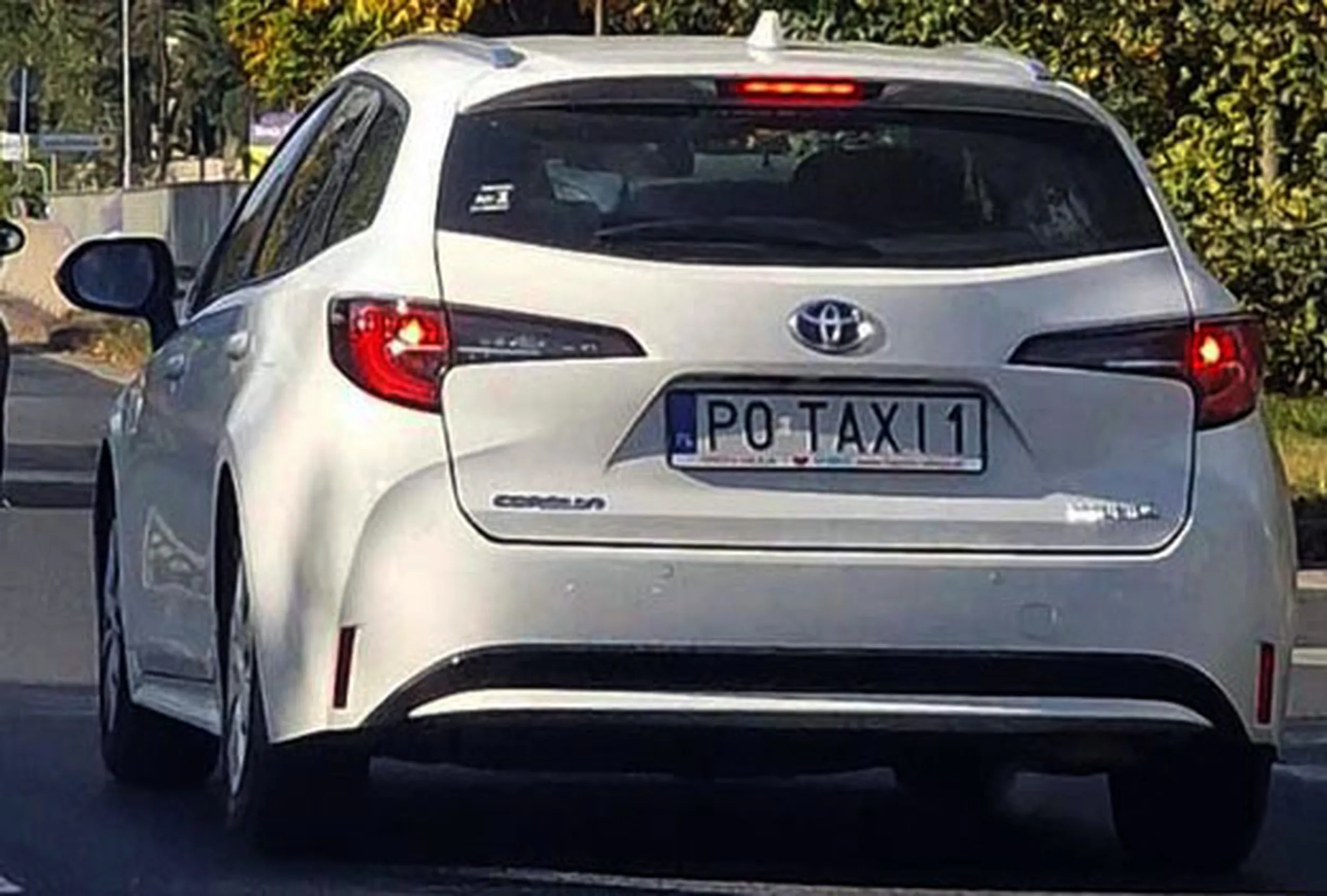 Fajny numer, blacha P0 TAXI1