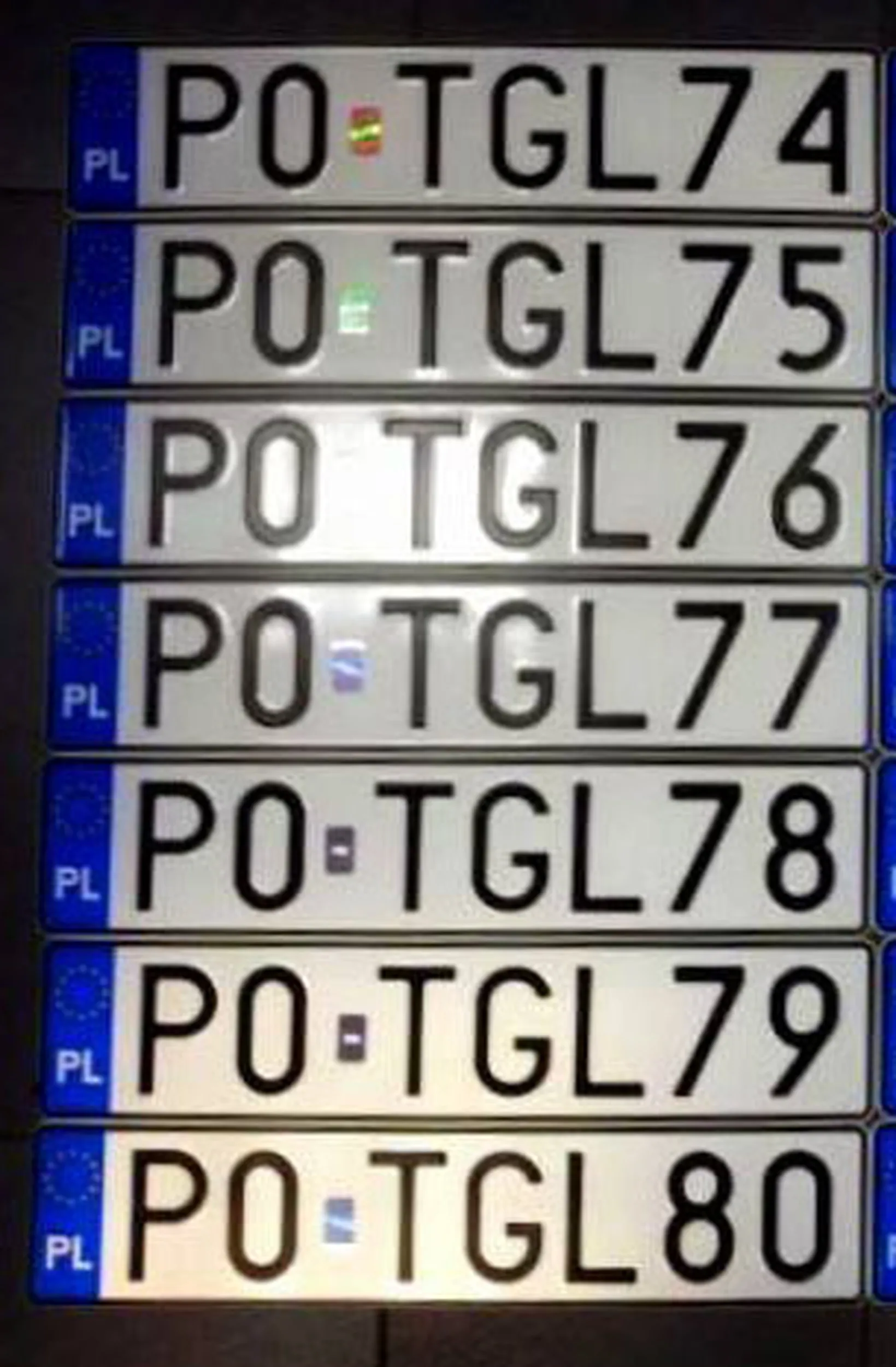 Fajny numer, blacha P0 TGL79