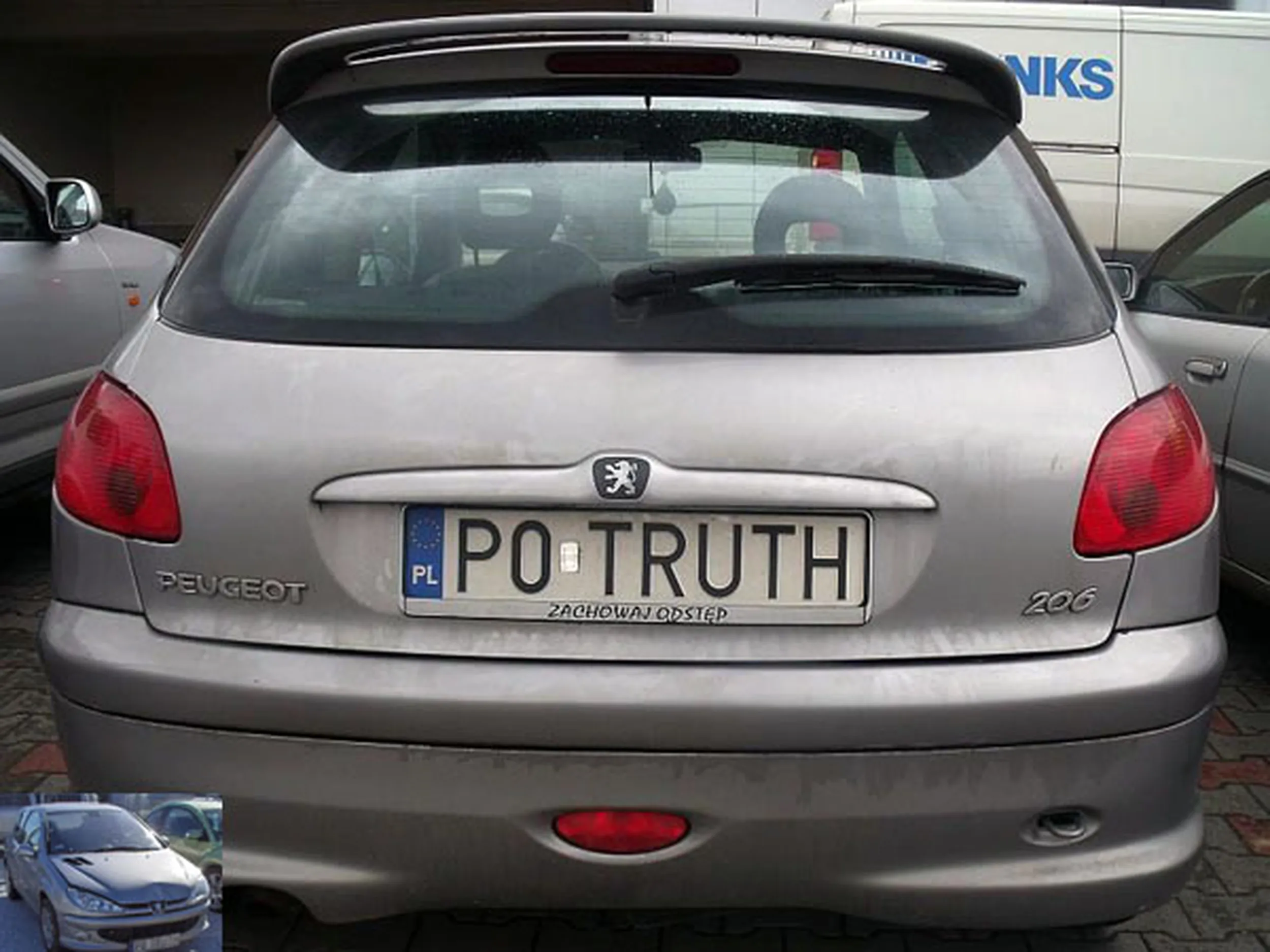 Fajny numer, blacha P0 TRUTH