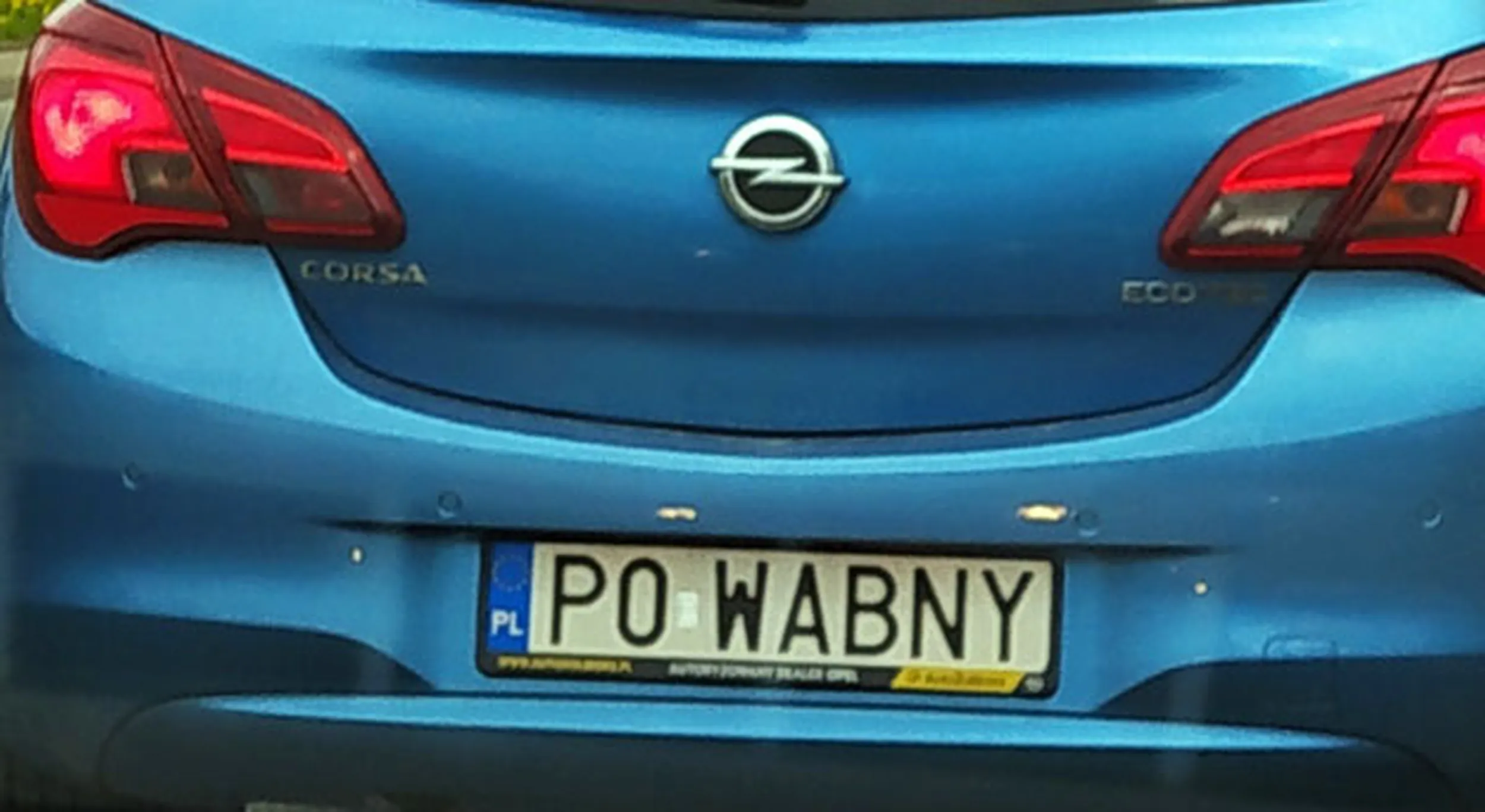 Fajny numer, blacha P0 WABNY