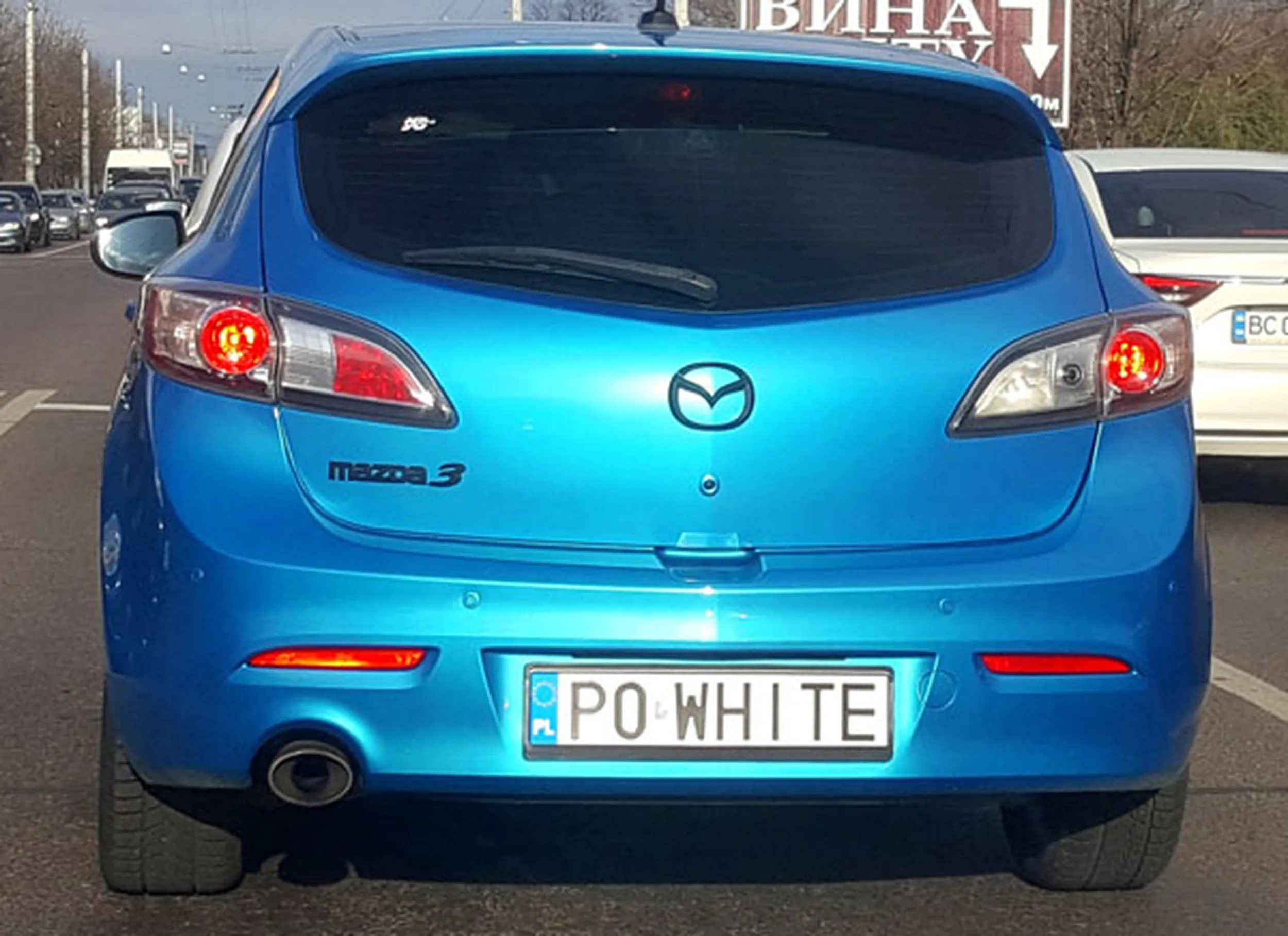 Fajny numer, blacha P0 WHITE