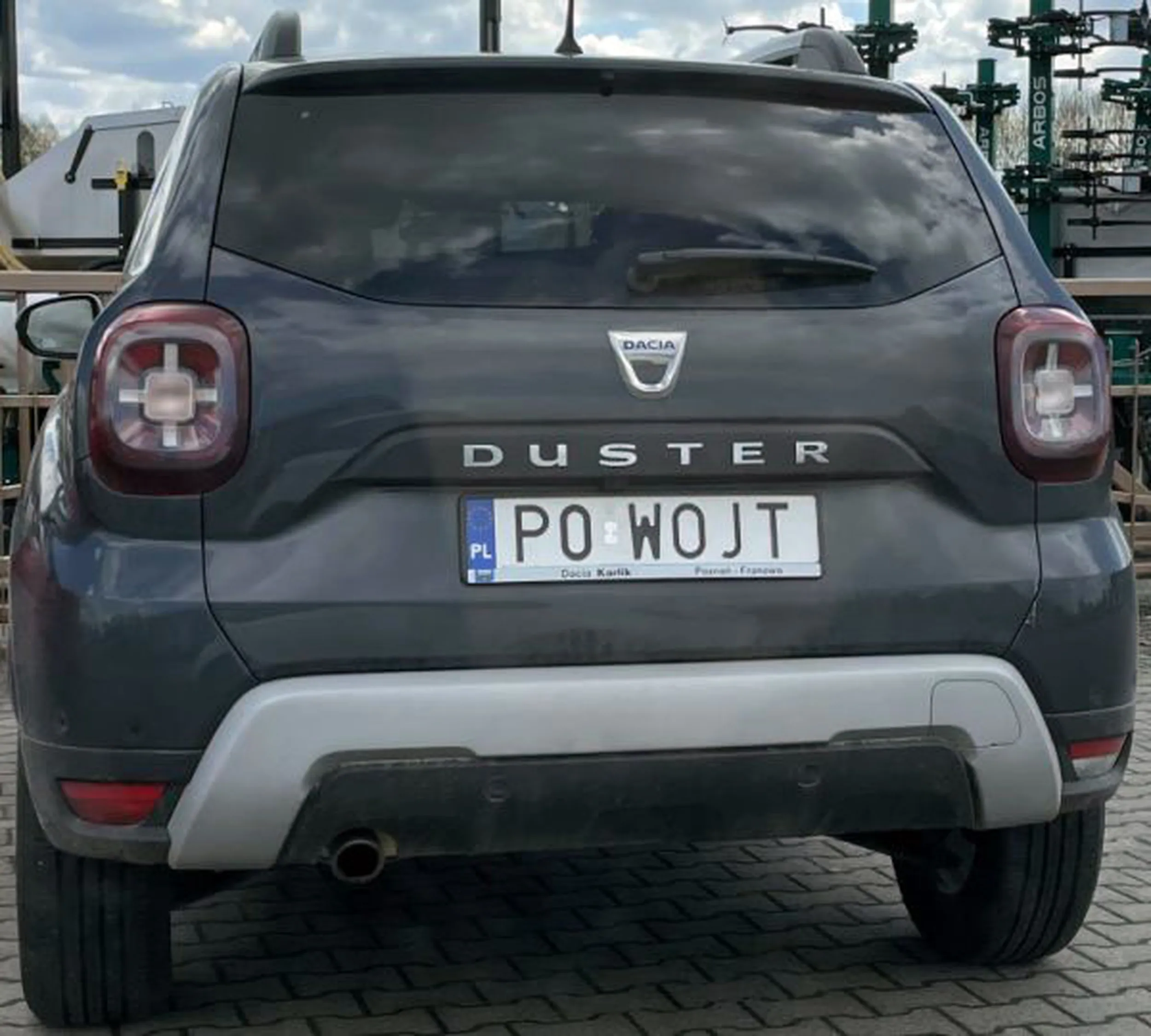 Fajny numer, blacha P0 WOJT