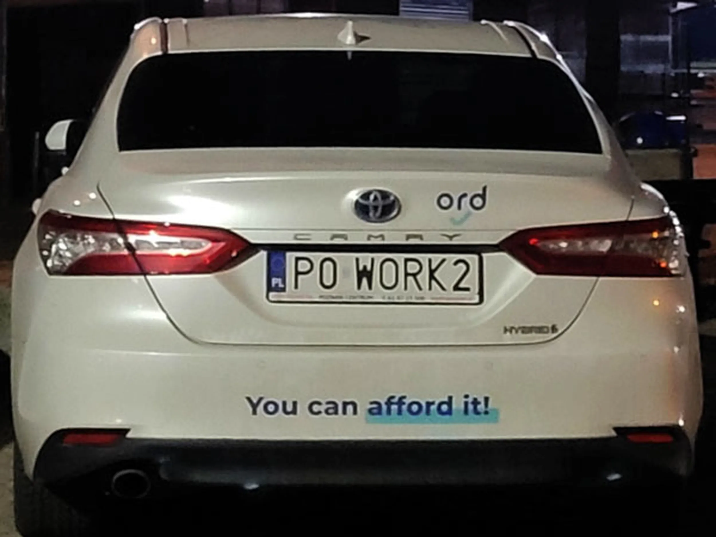 Fajny numer, blacha P0 WORK2