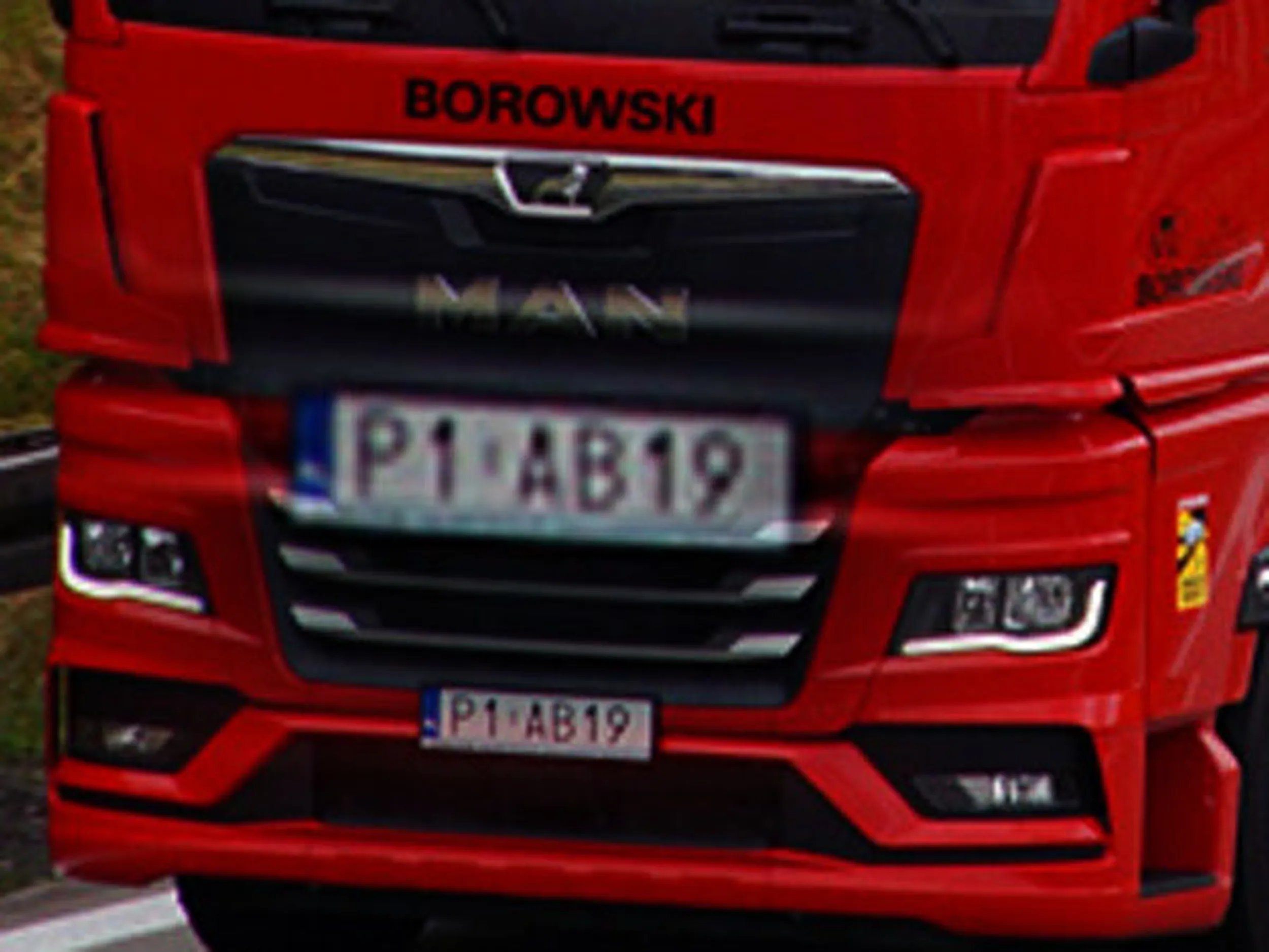 Fajny numer, blacha P1 AB19