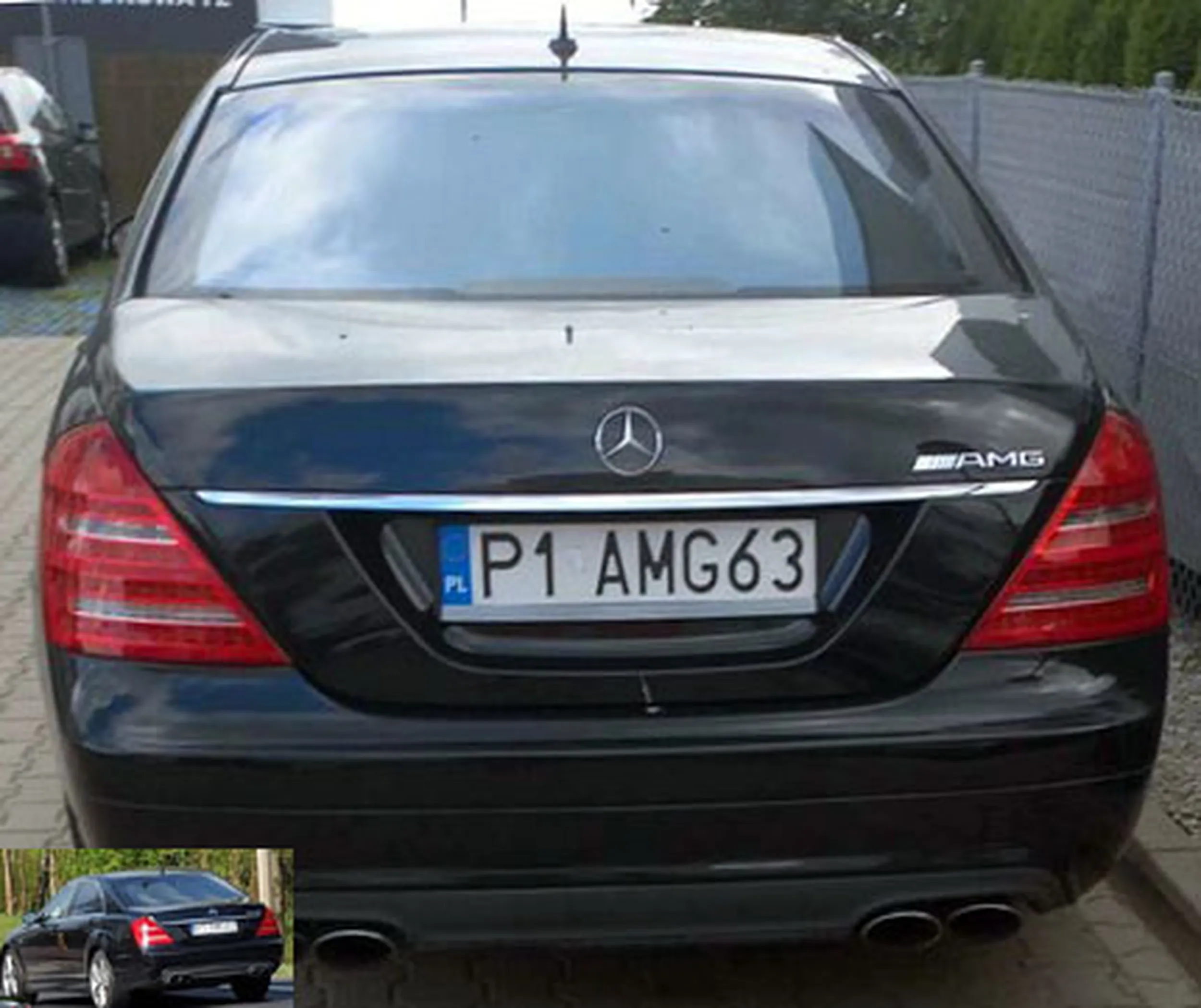 Fajny numer, blacha P1 AMG63