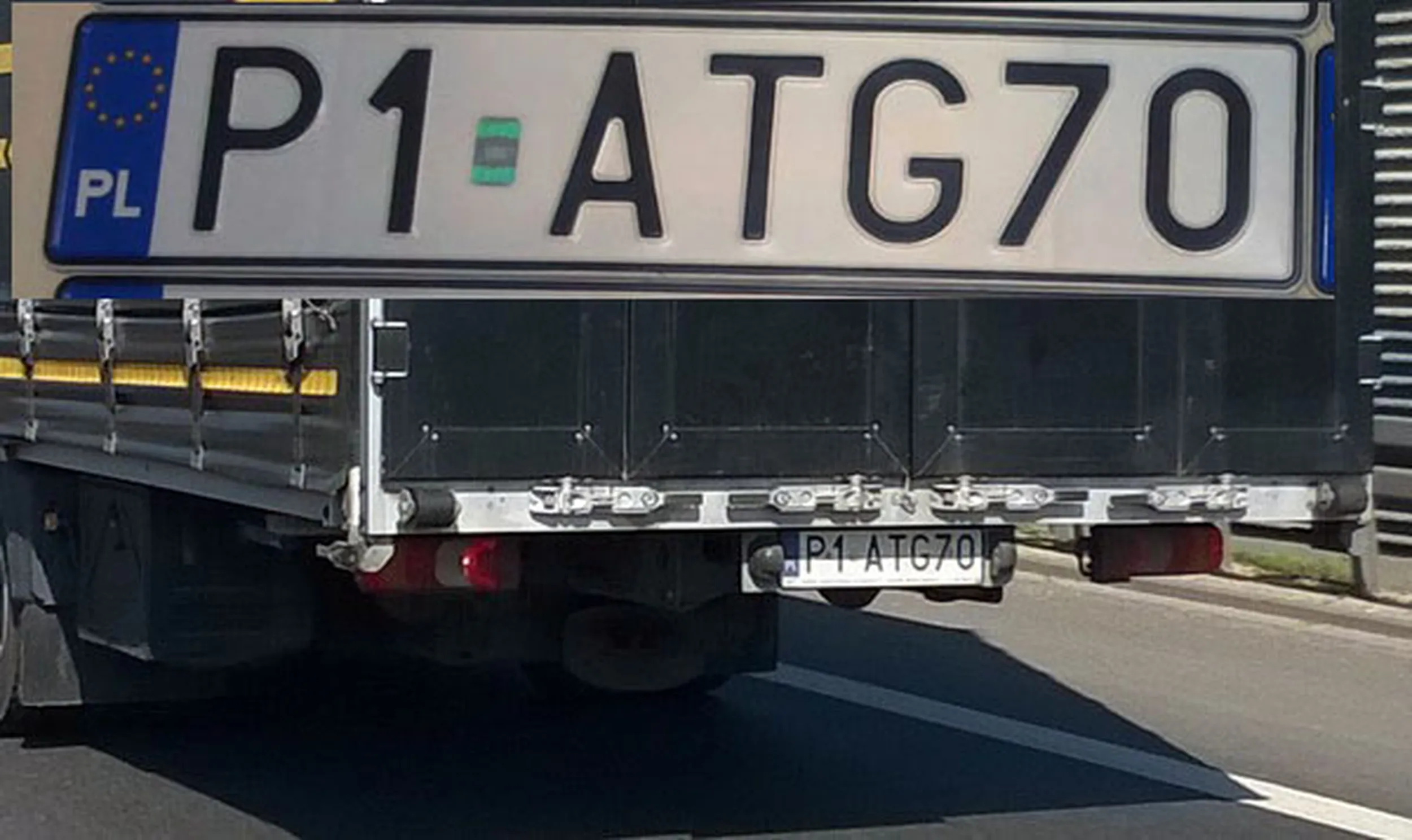 Fajny numer, blacha P1 ATG70