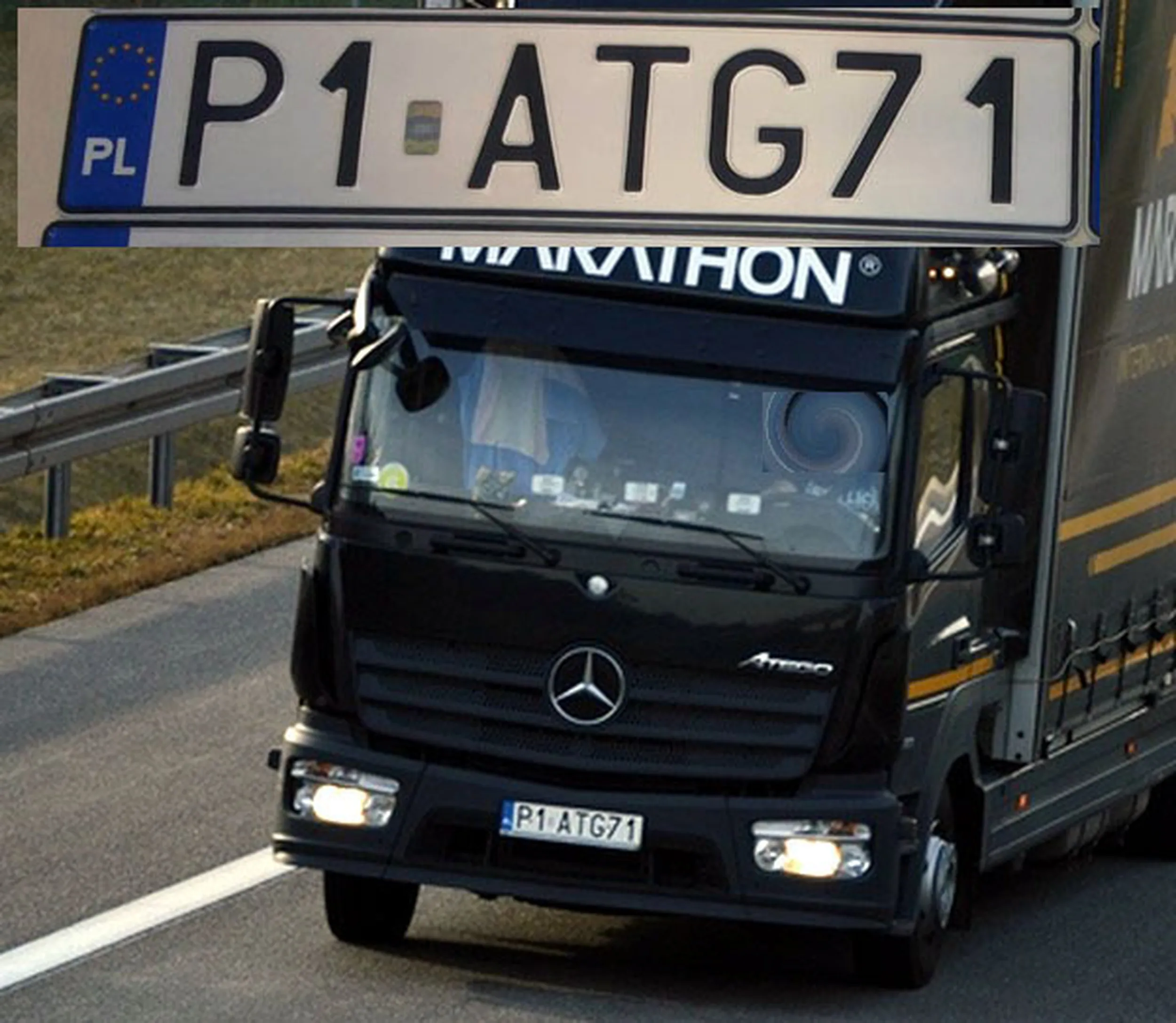 Fajny numer, blacha P1 ATG71