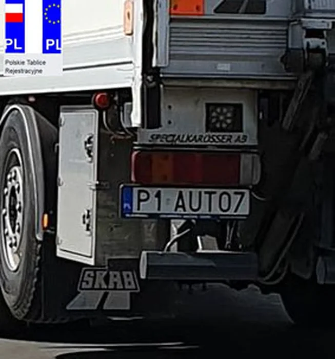 Fajny numer, blacha P1 AUTO7