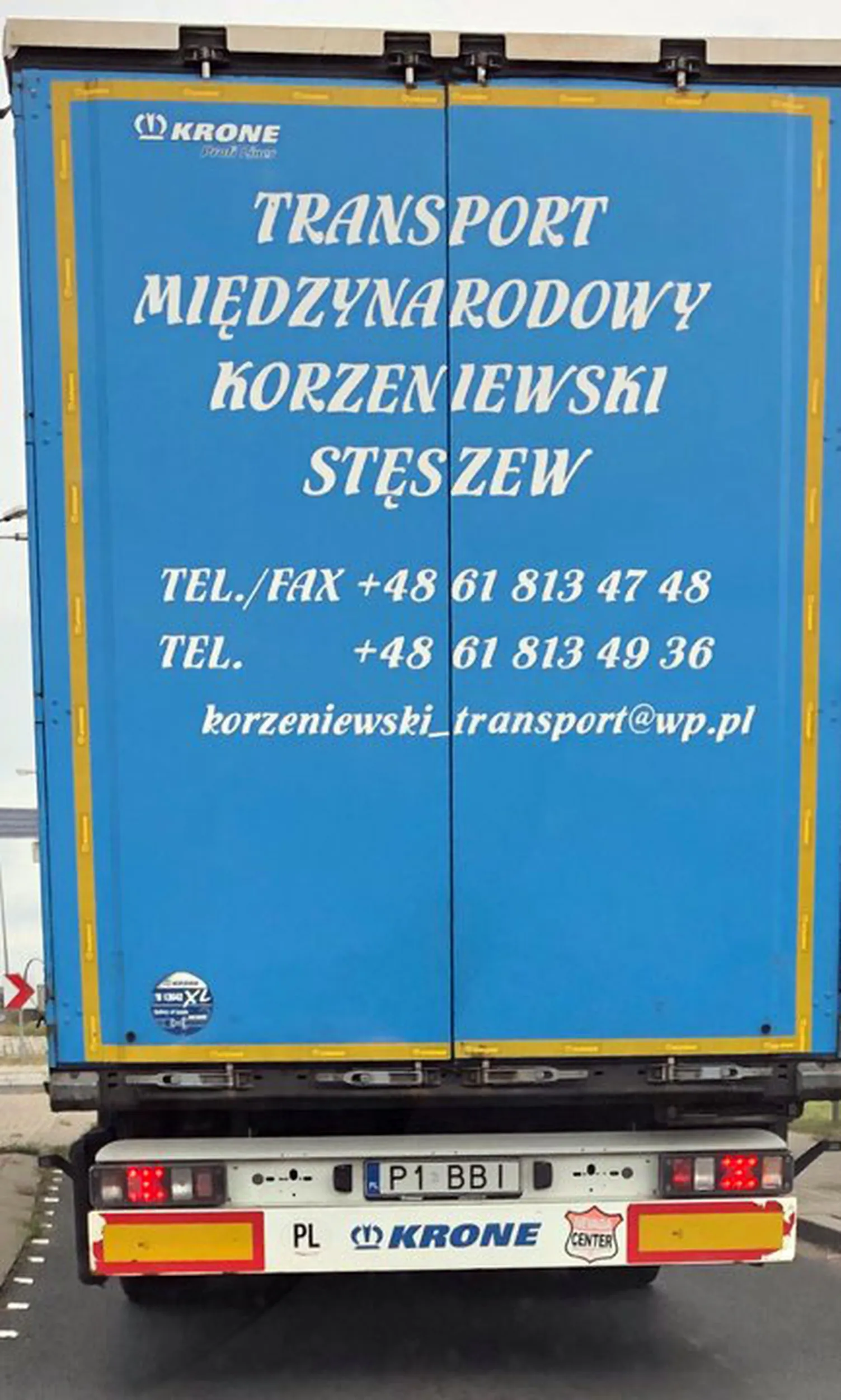 Fajny numer, blacha P1 BBI