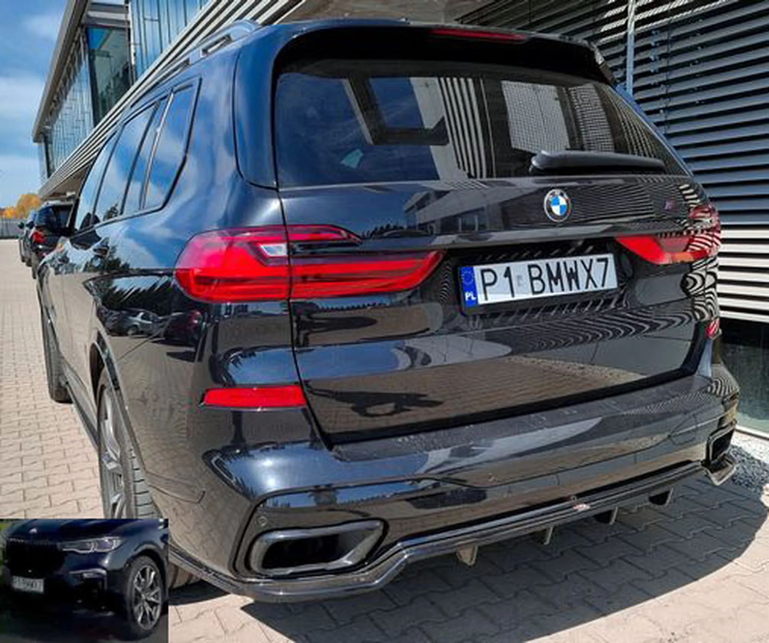 Fajny numer, blacha P1 BMWX7