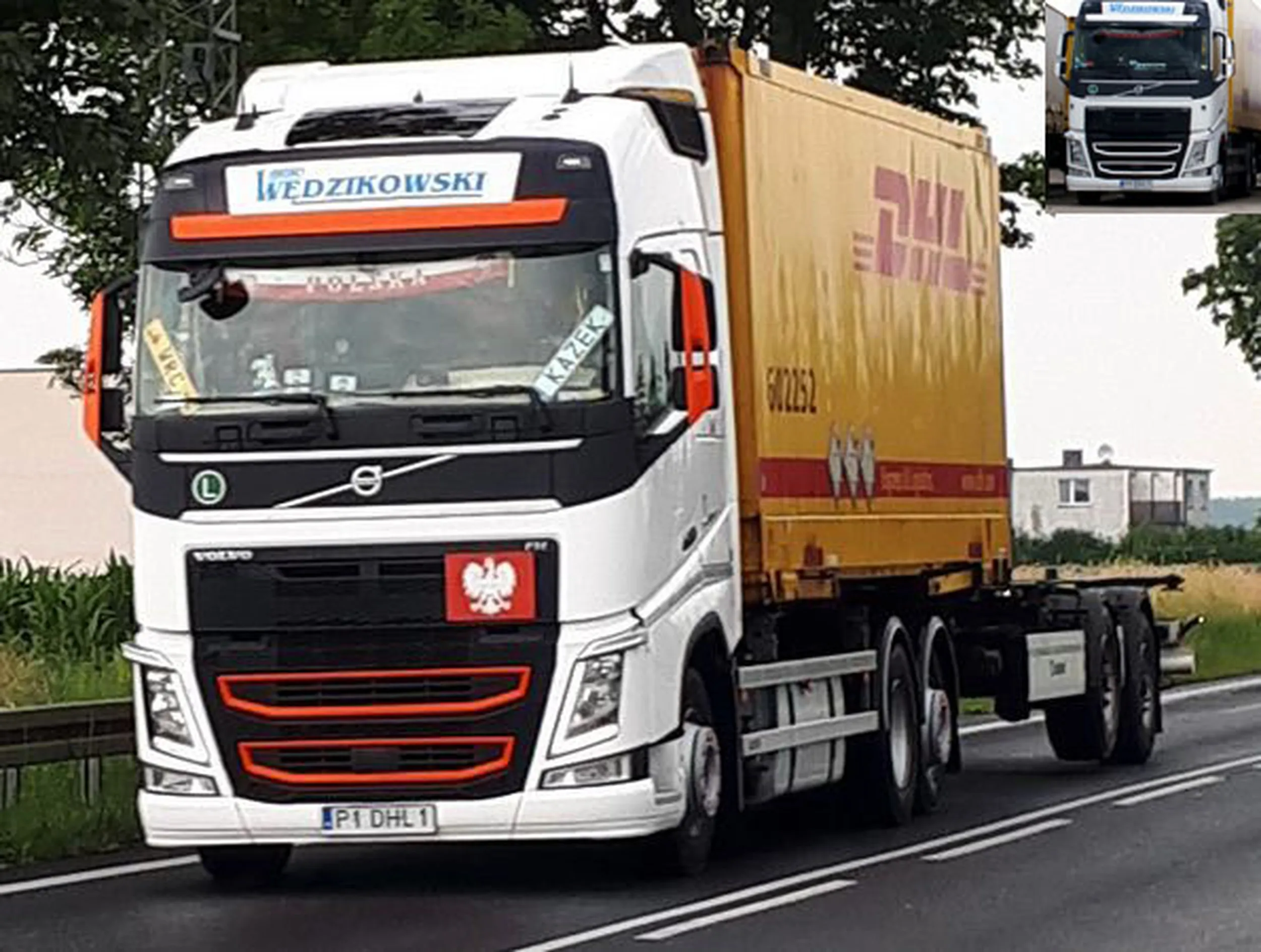 Fajny numer, blacha P1 DHL1