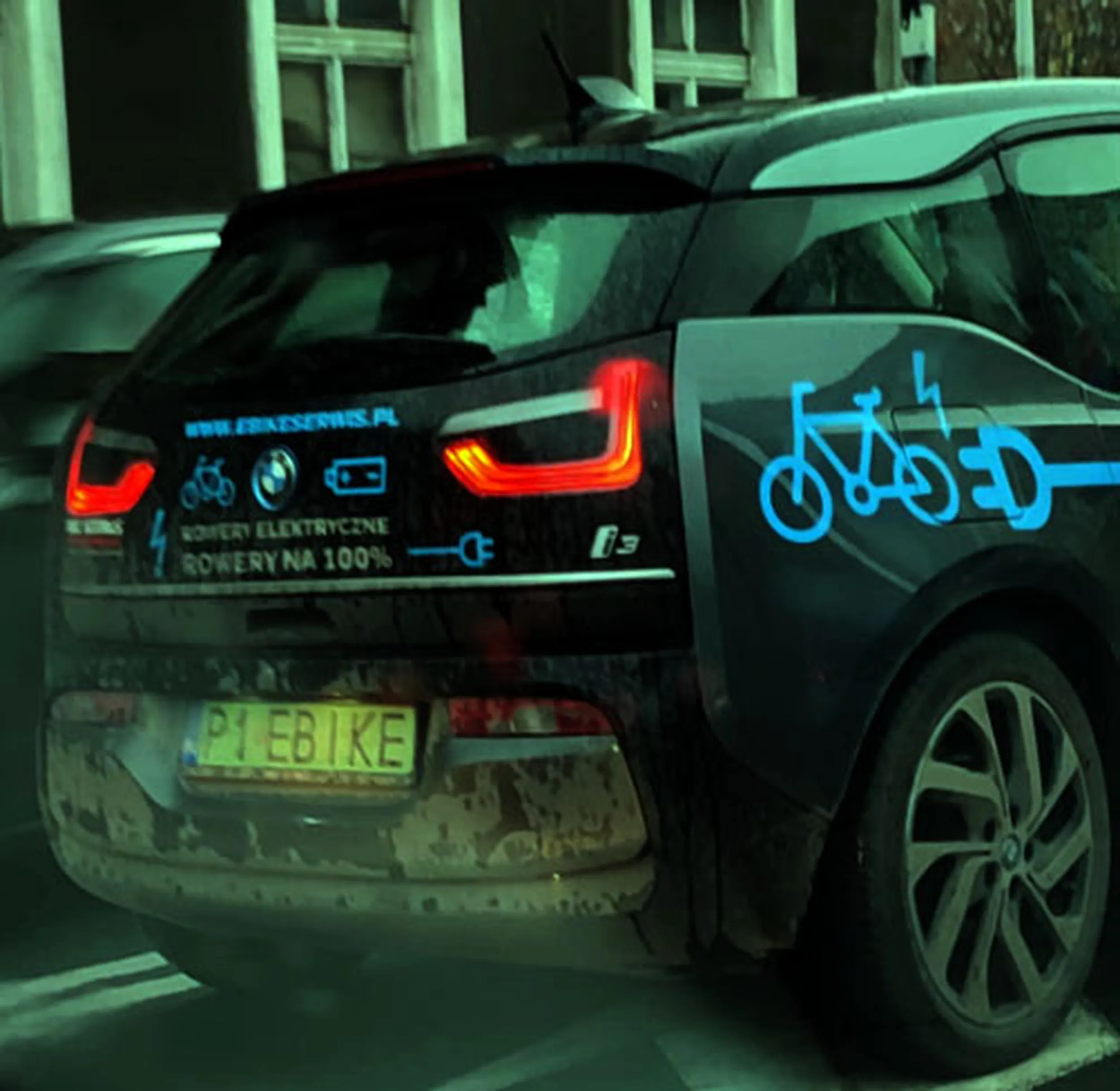 Fajny numer, blacha P1 EBIKE